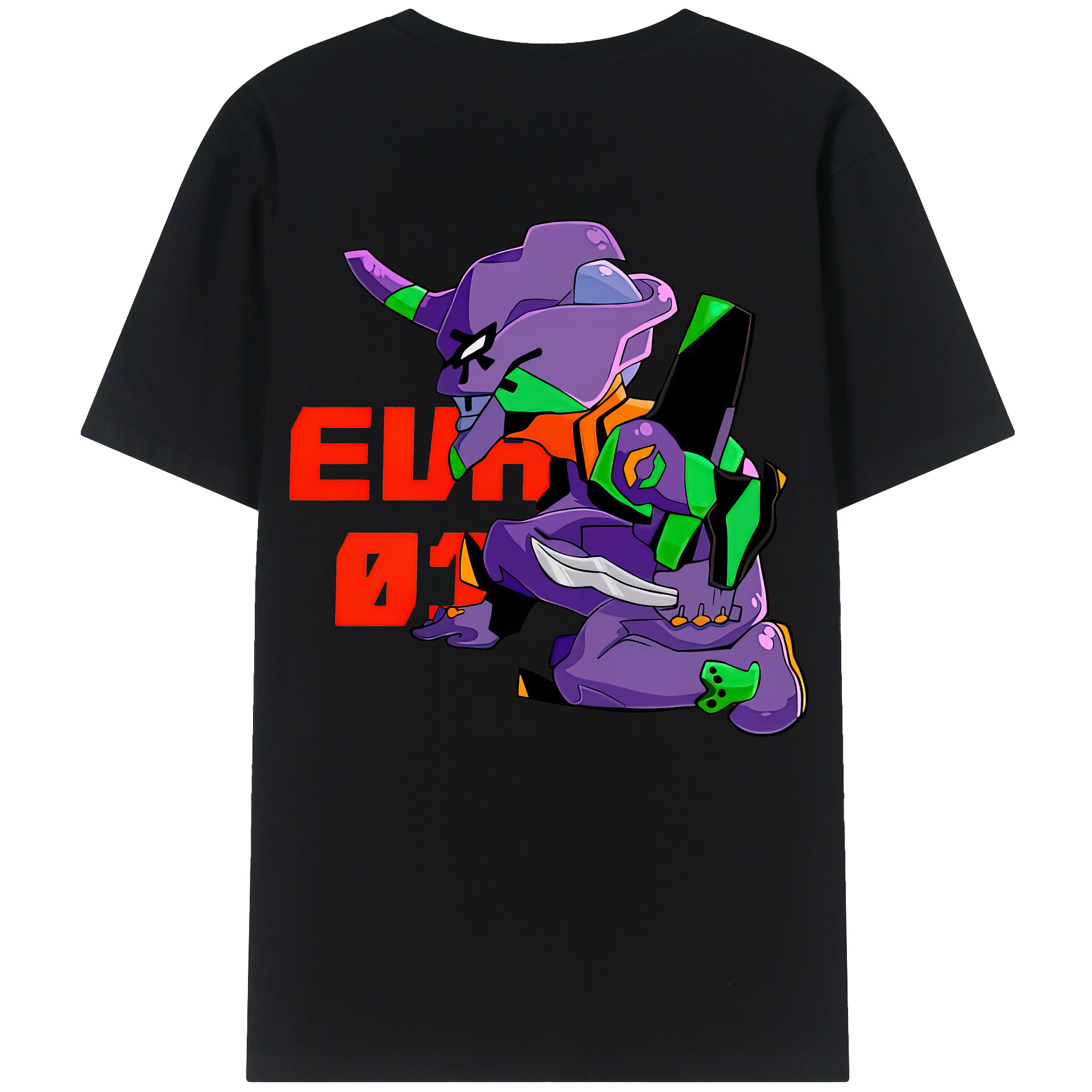 （画像用） EVA 新世紀エヴァンゲリオン 綿100％半袖Tシャツ（背面プリント）