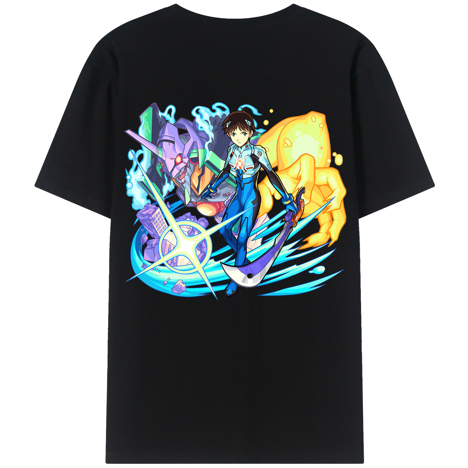 （画像用） EVA 新世紀エヴァンゲリオン 綿100％半袖Tシャツ（背面プリント）