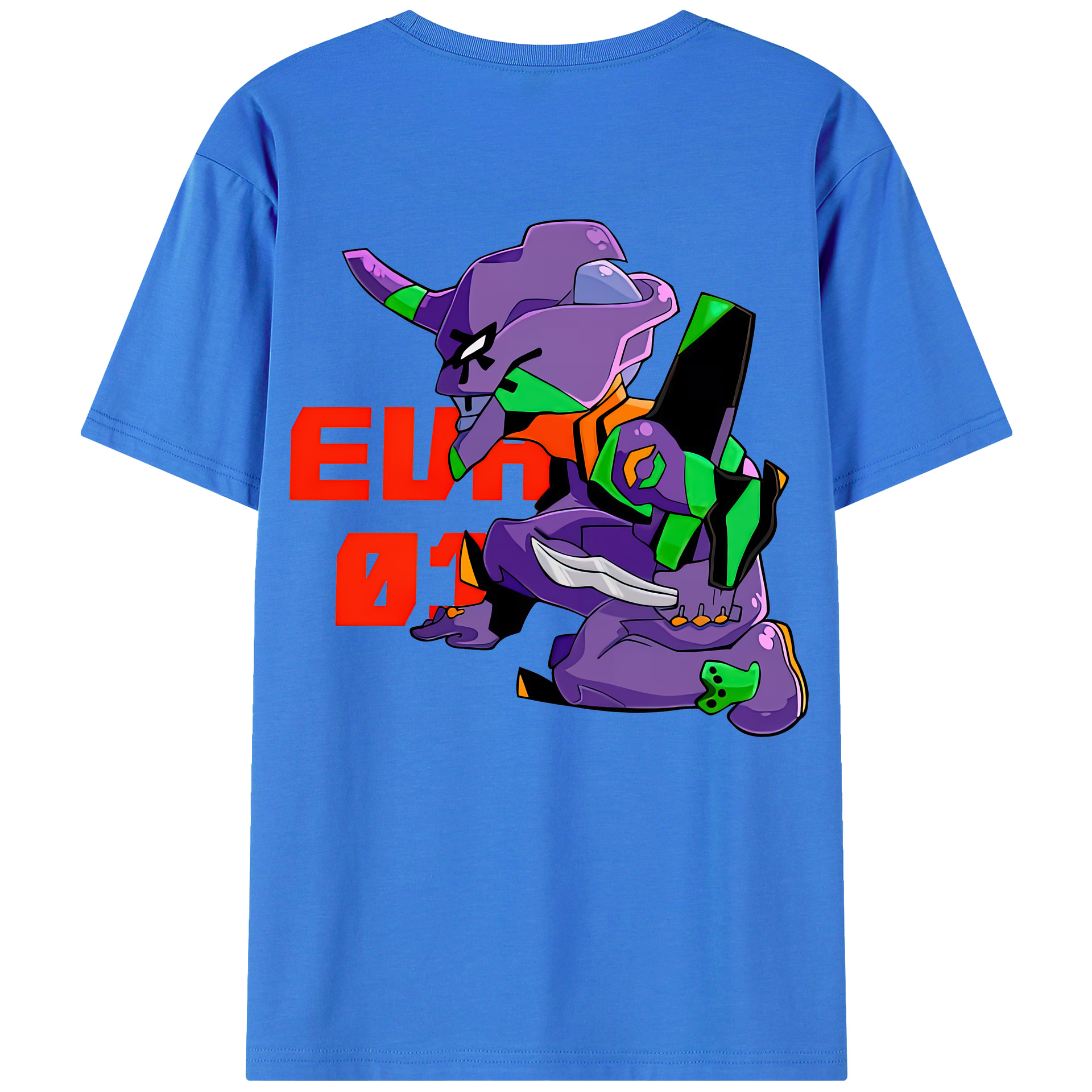 （画像用） EVA 新世紀エヴァンゲリオン 綿100％半袖Tシャツ（背面プリント）