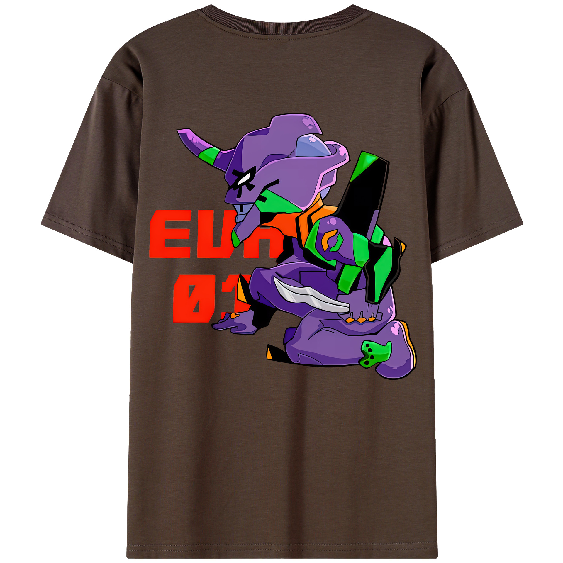 （画像用） EVA 新世紀エヴァンゲリオン 綿100％半袖Tシャツ（背面プリント）