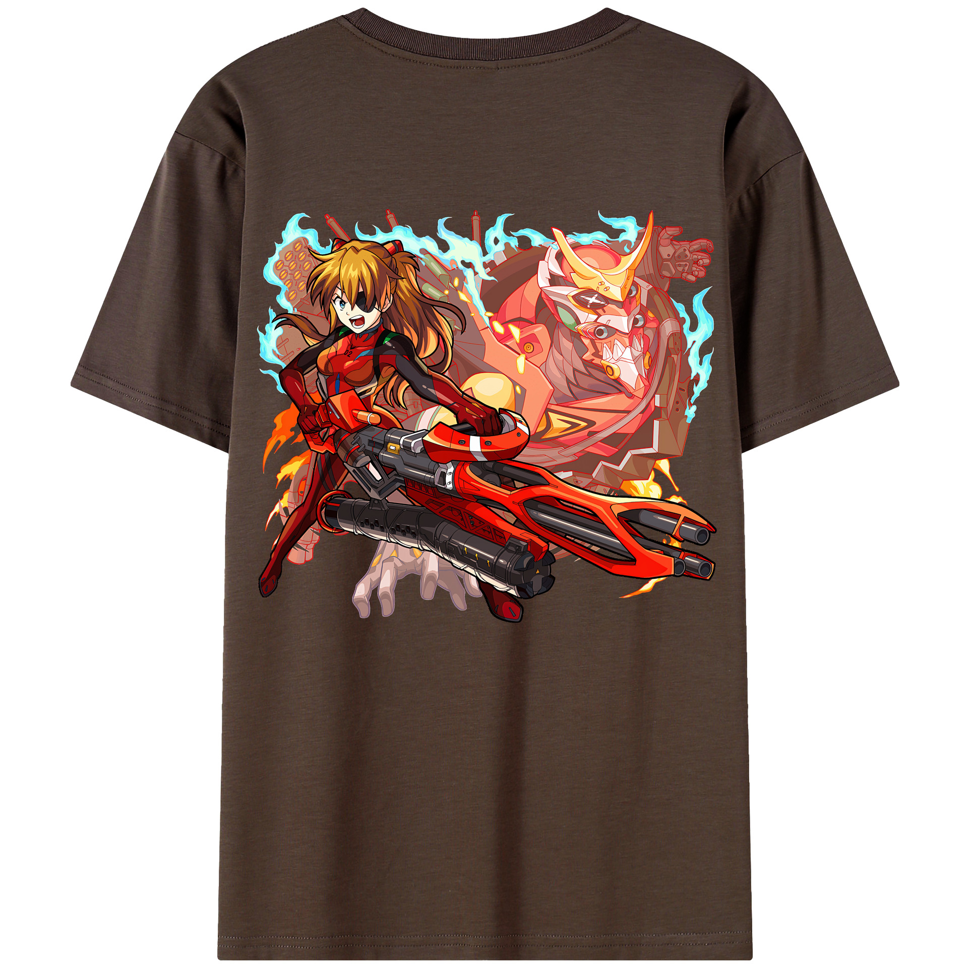 （画像用） EVA 新世紀エヴァンゲリオン 綿100％半袖Tシャツ（背面プリント）