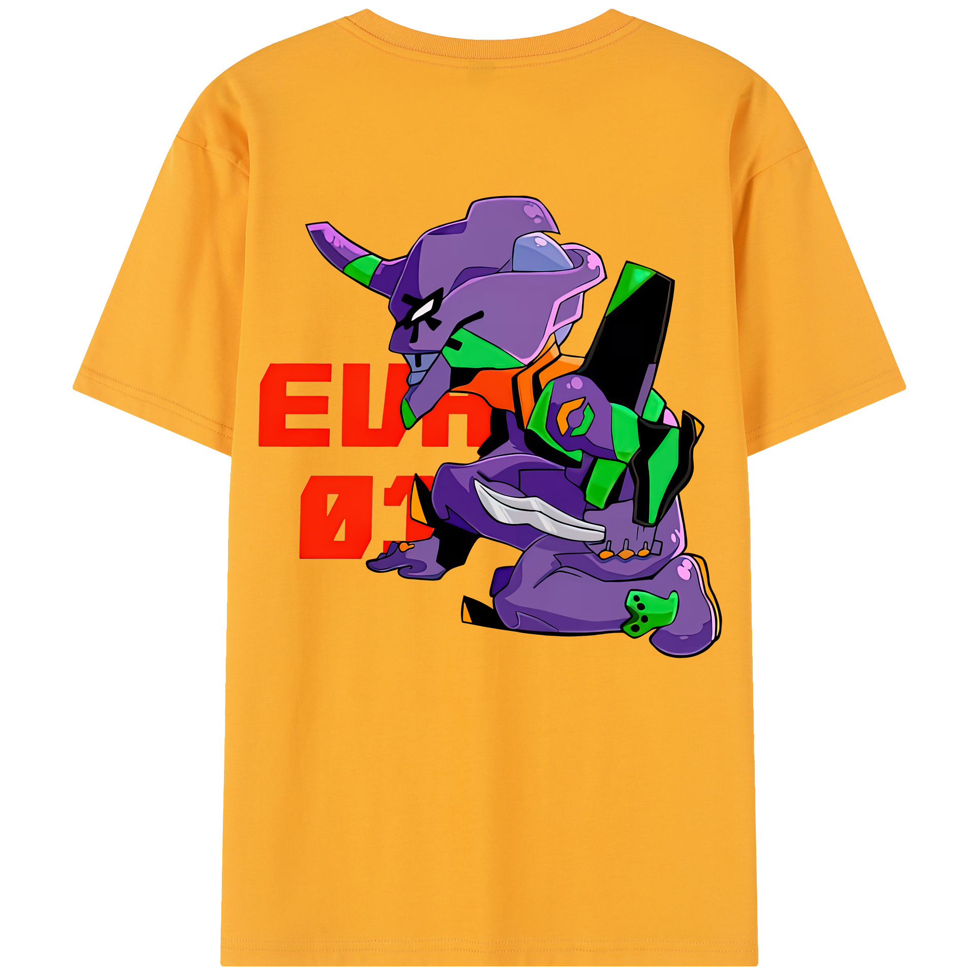 （画像用） EVA 新世紀エヴァンゲリオン 綿100％半袖Tシャツ（背面プリント）