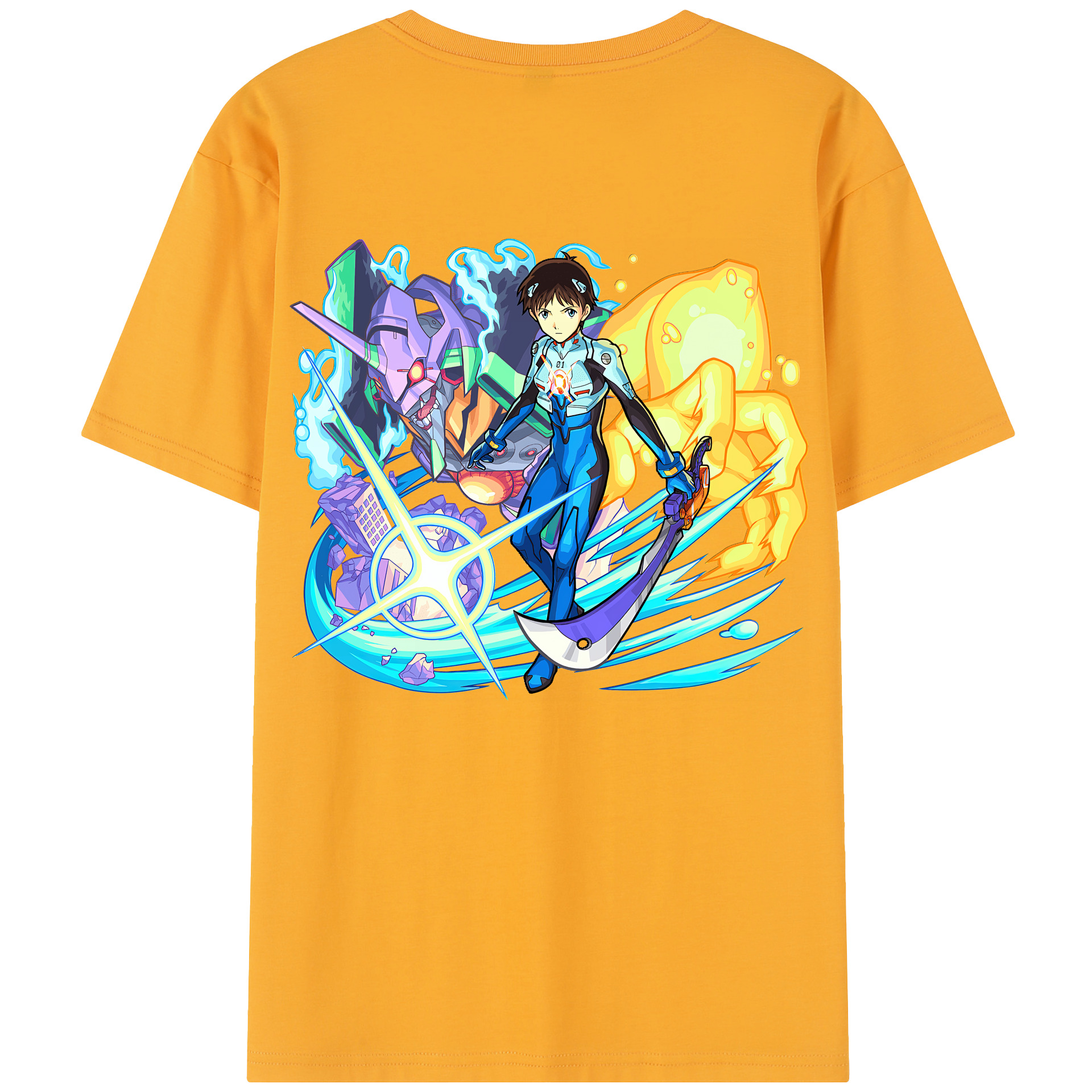 （画像用） EVA 新世紀エヴァンゲリオン 綿100％半袖Tシャツ（背面プリント）