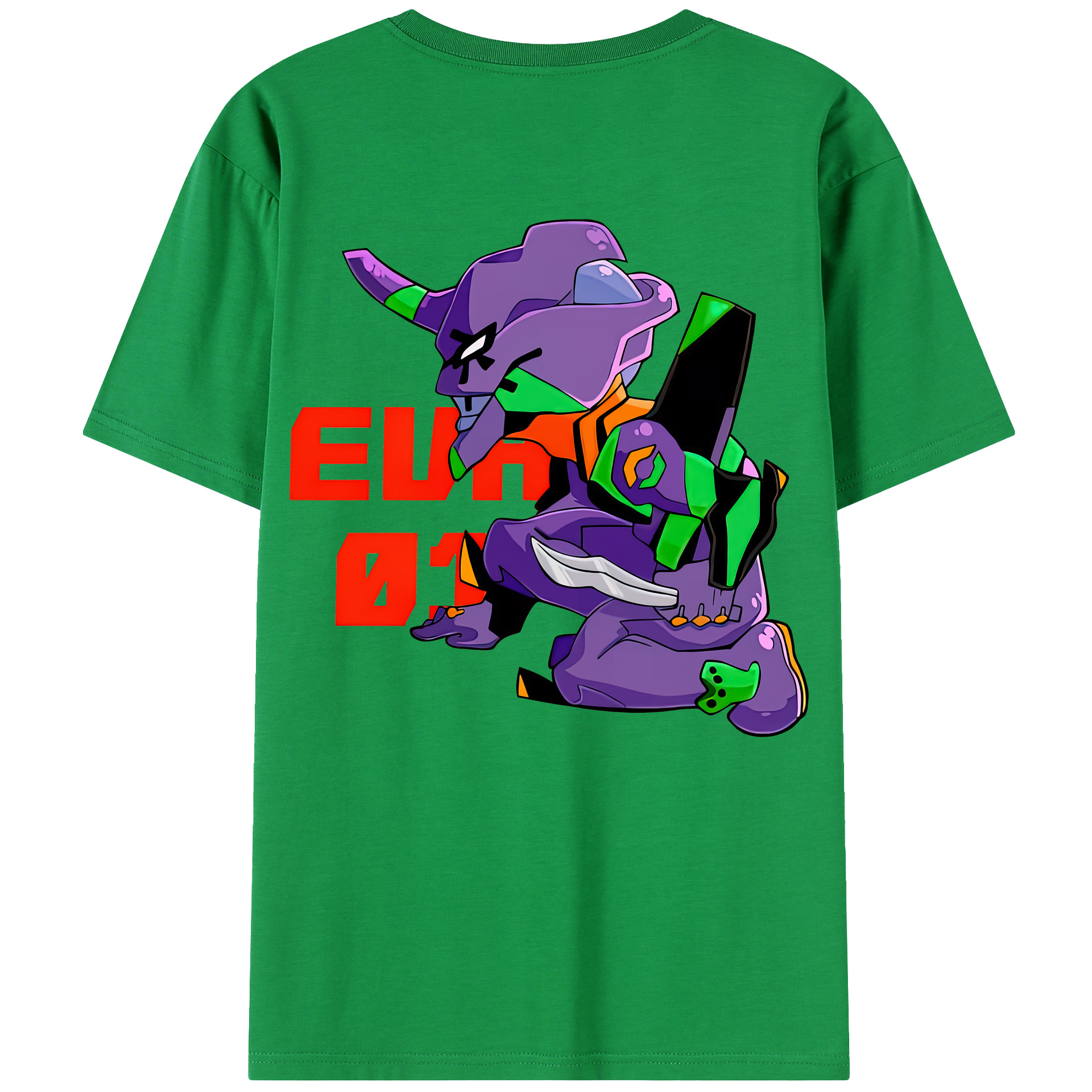 （画像用） EVA 新世紀エヴァンゲリオン 綿100％半袖Tシャツ（背面プリント）