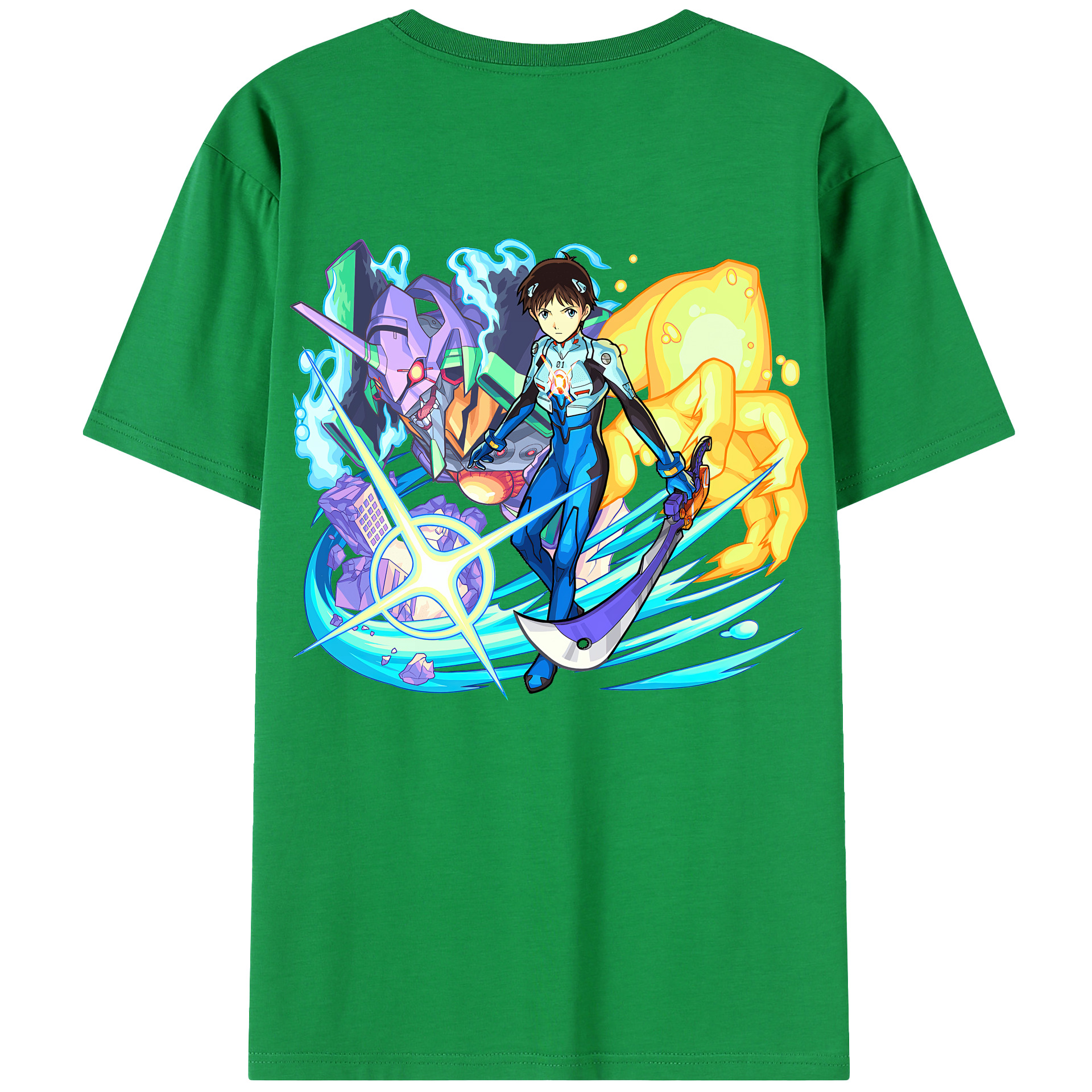 （画像用） EVA 新世紀エヴァンゲリオン 綿100％半袖Tシャツ（背面プリント）