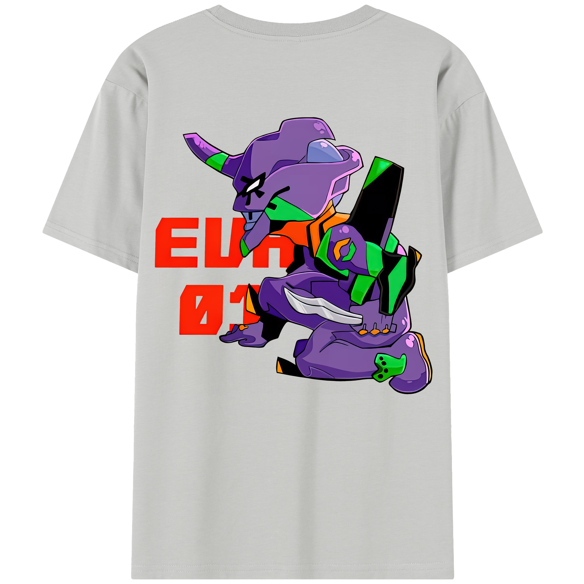 （画像用） EVA 新世紀エヴァンゲリオン 綿100％半袖Tシャツ（背面プリント）