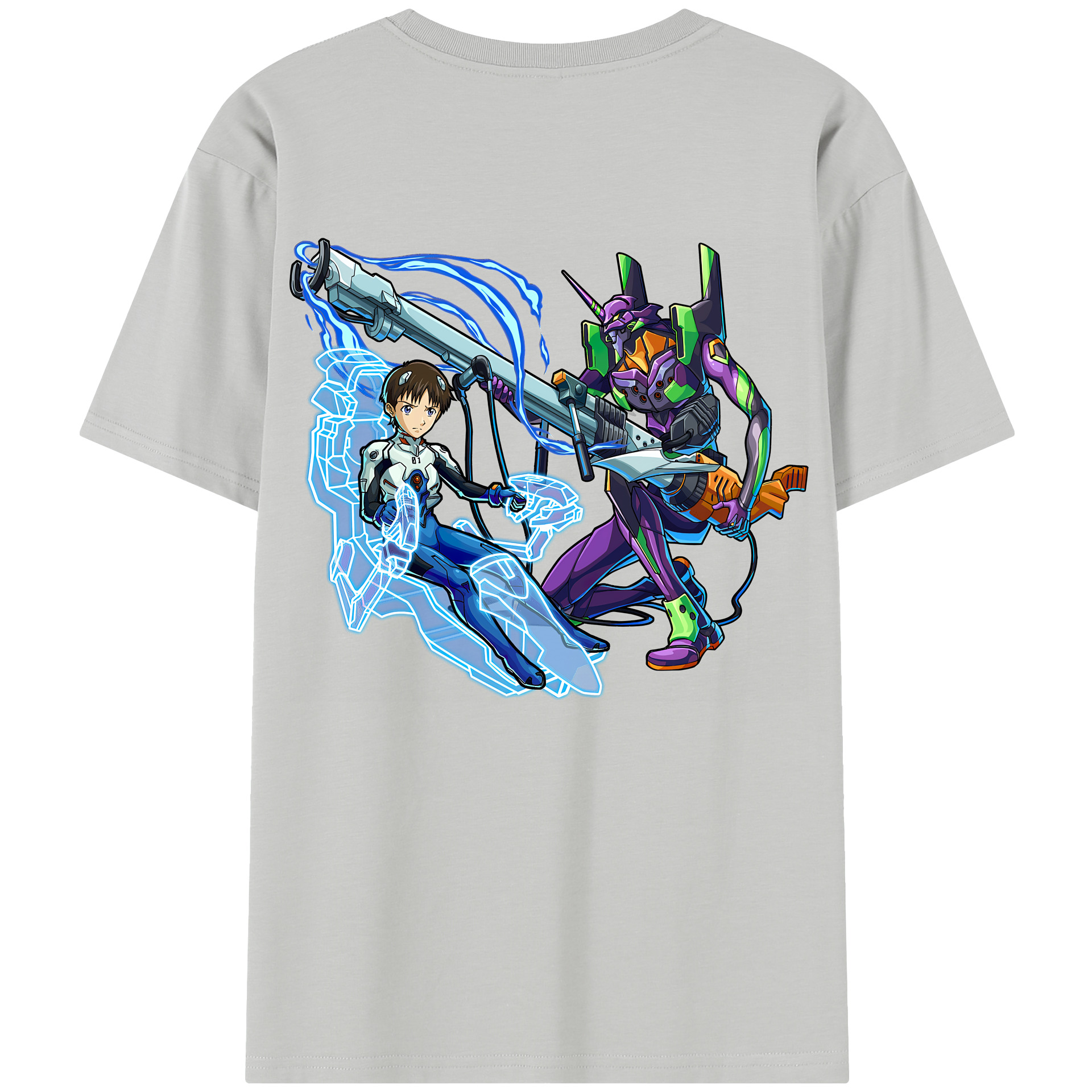 （画像用） EVA 新世紀エヴァンゲリオン 綿100％半袖Tシャツ（背面プリント）