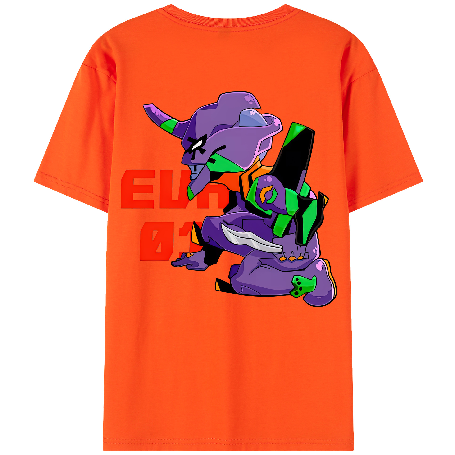 （画像用） EVA 新世紀エヴァンゲリオン 綿100％半袖Tシャツ（背面プリント）