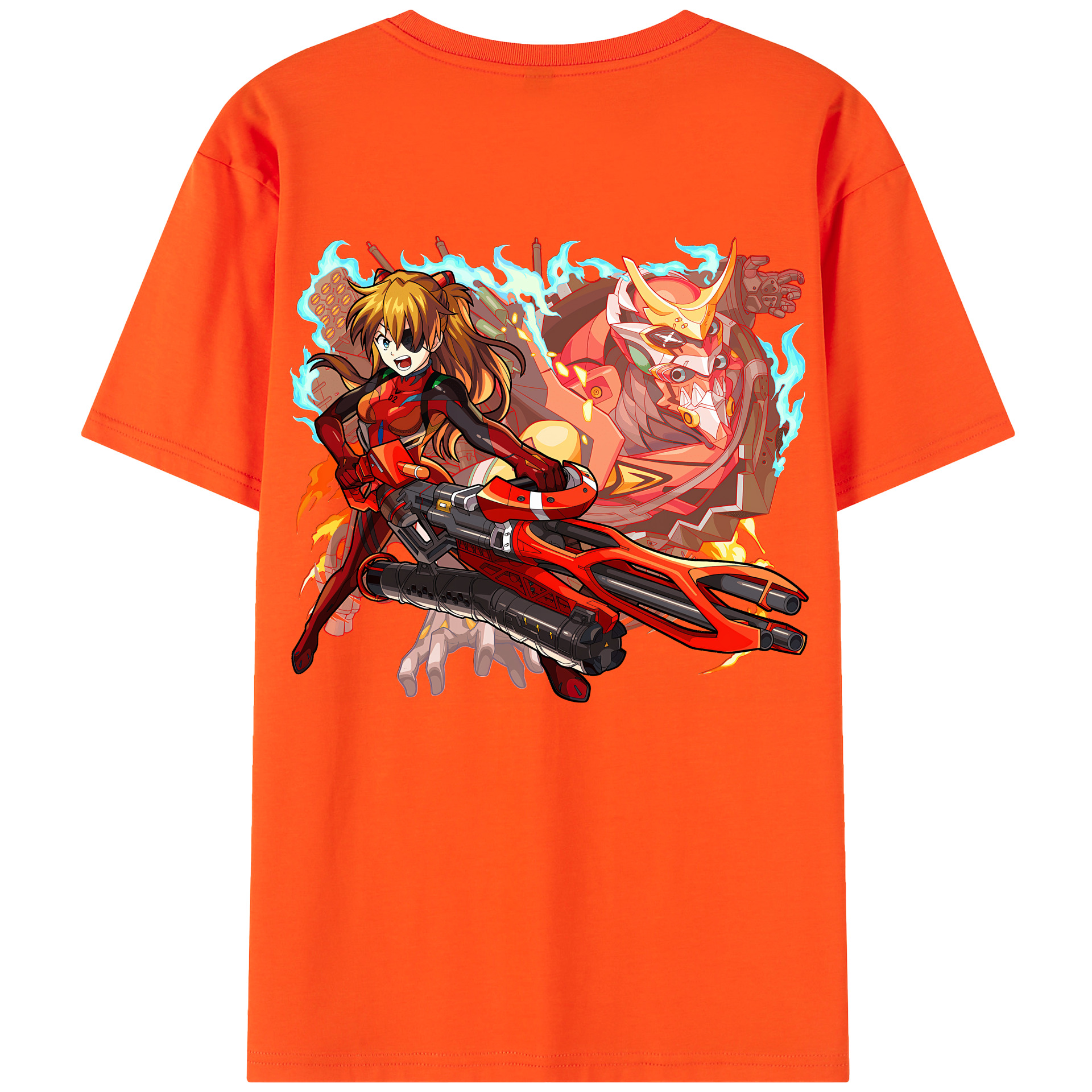 （画像用） EVA 新世紀エヴァンゲリオン 綿100％半袖Tシャツ（背面プリント）