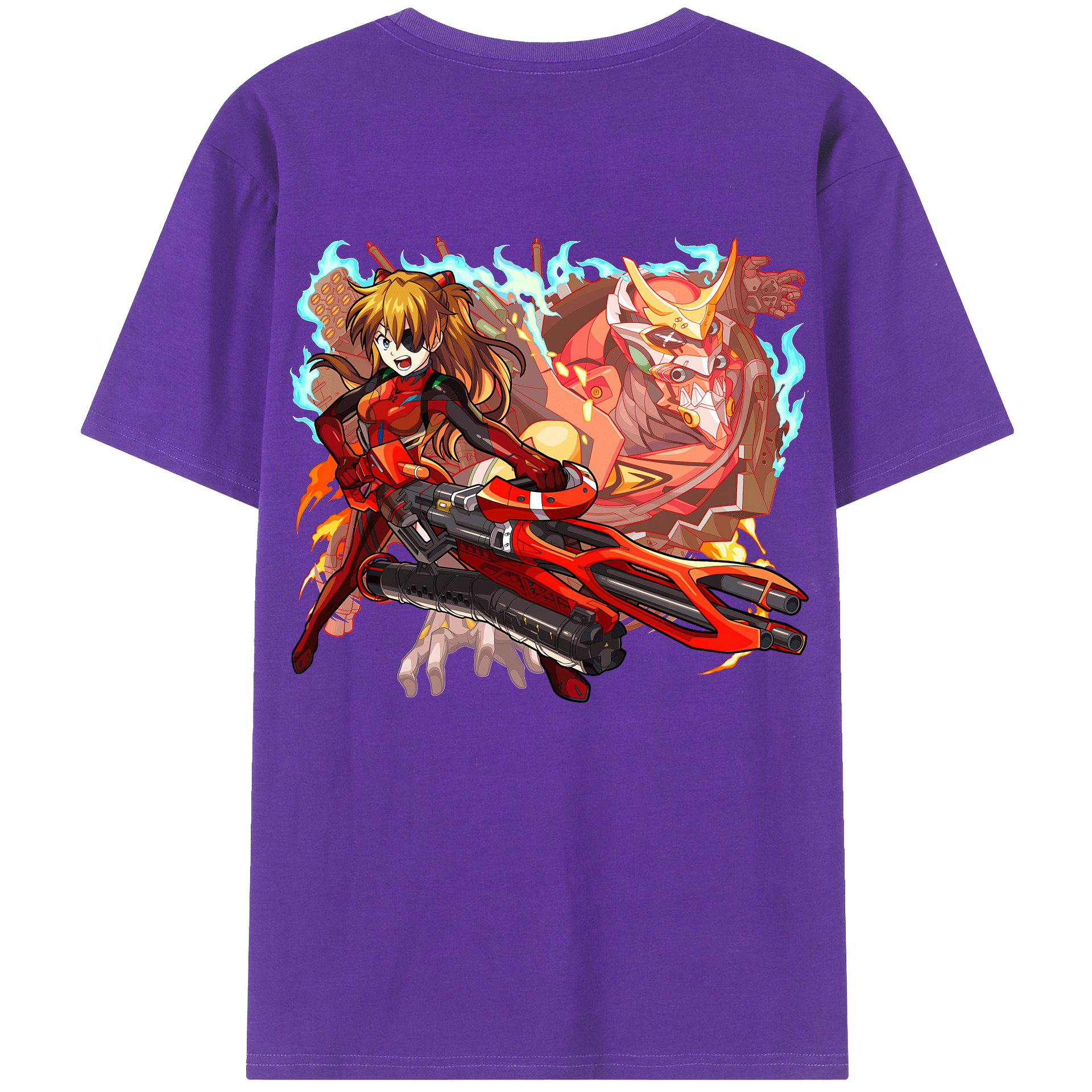 （画像用） EVA 新世紀エヴァンゲリオン 綿100％半袖Tシャツ（背面プリント）