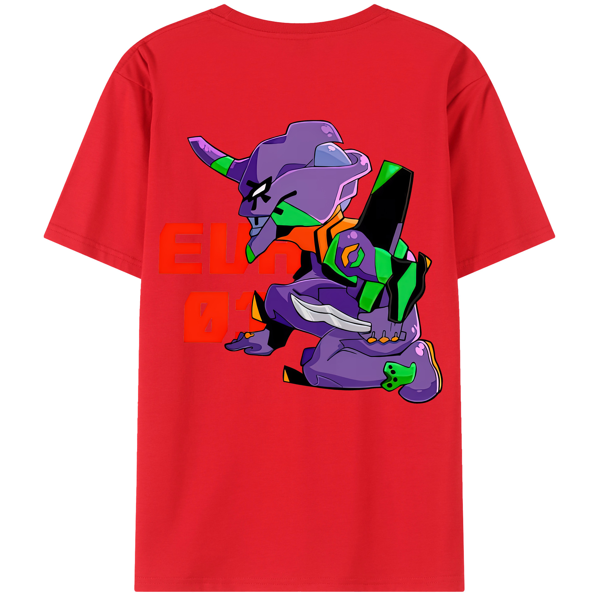 （画像用） EVA 新世紀エヴァンゲリオン 綿100％半袖Tシャツ（背面プリント）