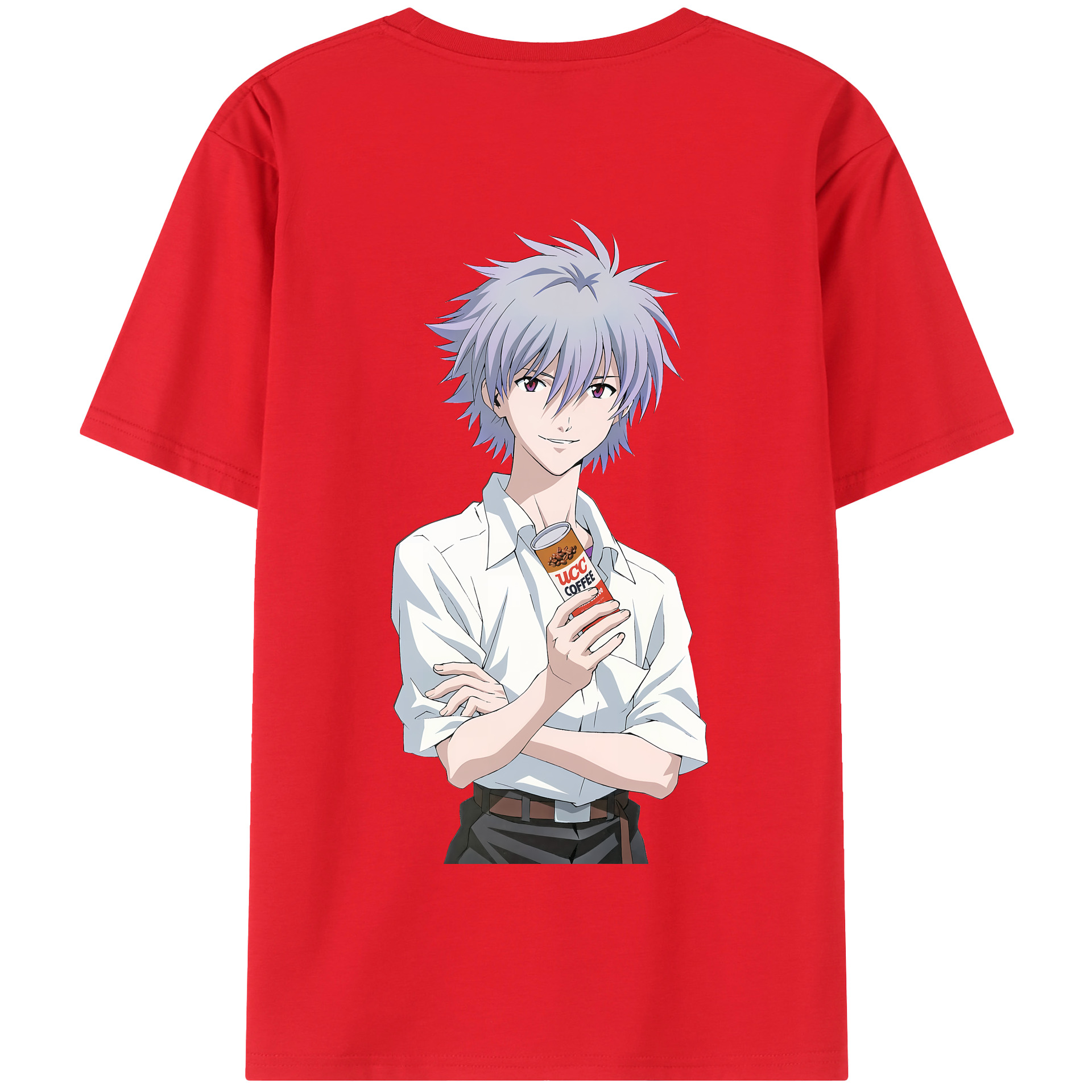 （画像用） EVA 新世紀エヴァンゲリオン 綿100％半袖Tシャツ（背面プリント）
