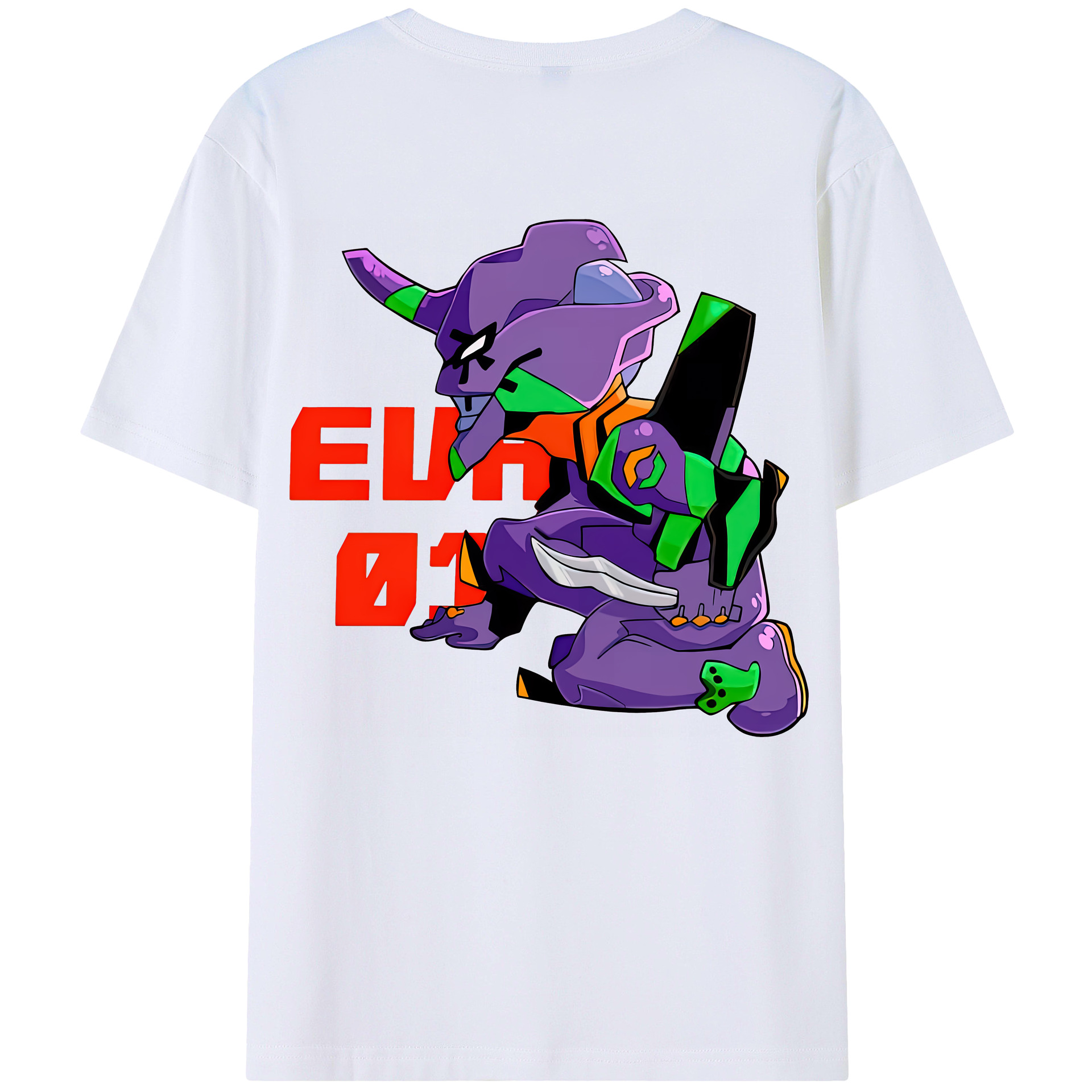（画像用） EVA 新世紀エヴァンゲリオン 綿100％半袖Tシャツ（背面プリント）