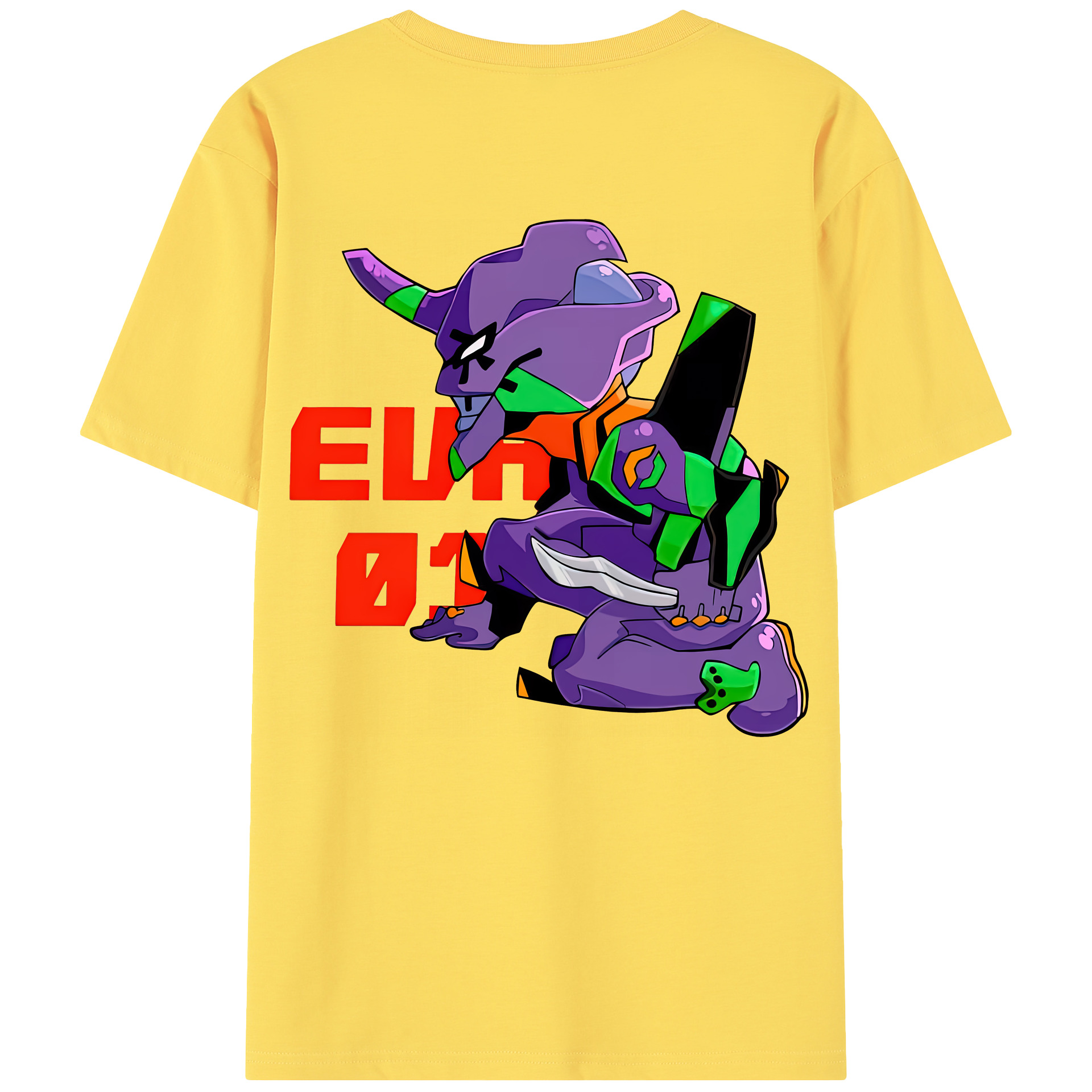 （画像用） EVA 新世紀エヴァンゲリオン 綿100％半袖Tシャツ（背面プリント）
