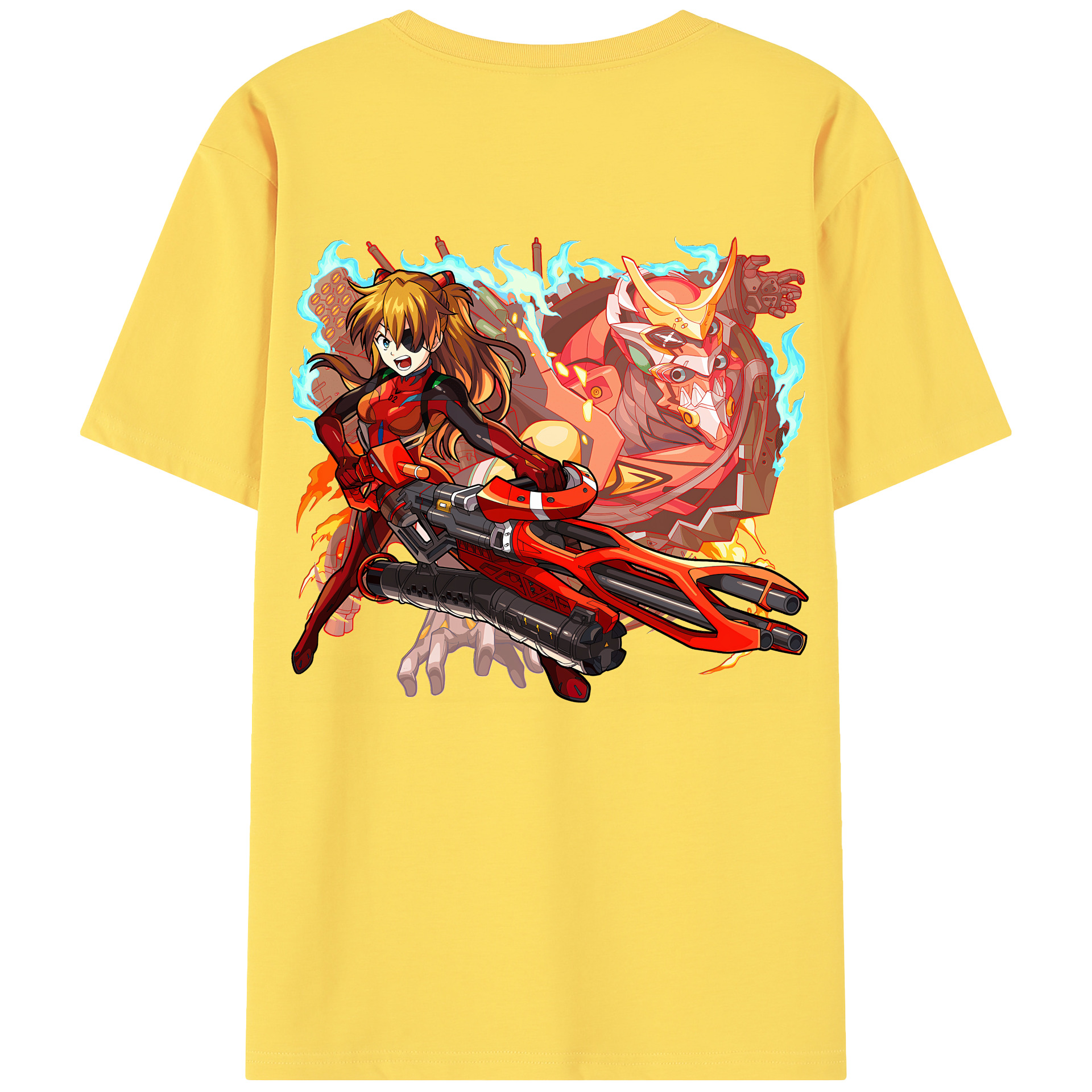 （画像用） EVA 新世紀エヴァンゲリオン 綿100％半袖Tシャツ（背面プリント）