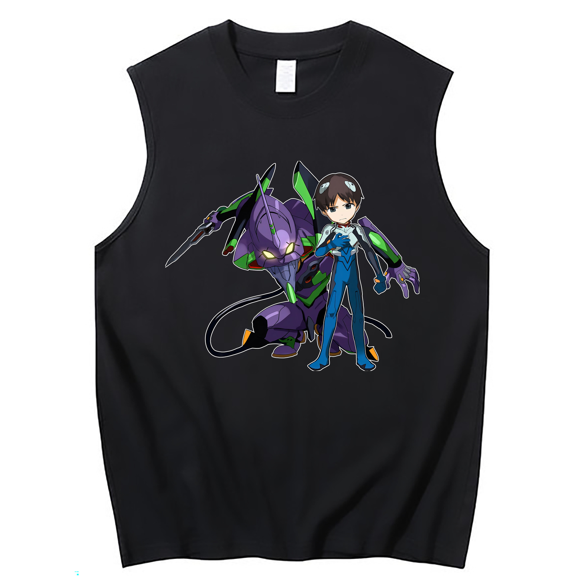 （画像用） EVA 新世紀エヴァンゲリオン コットン100％タンクトップ（フロントプリント）