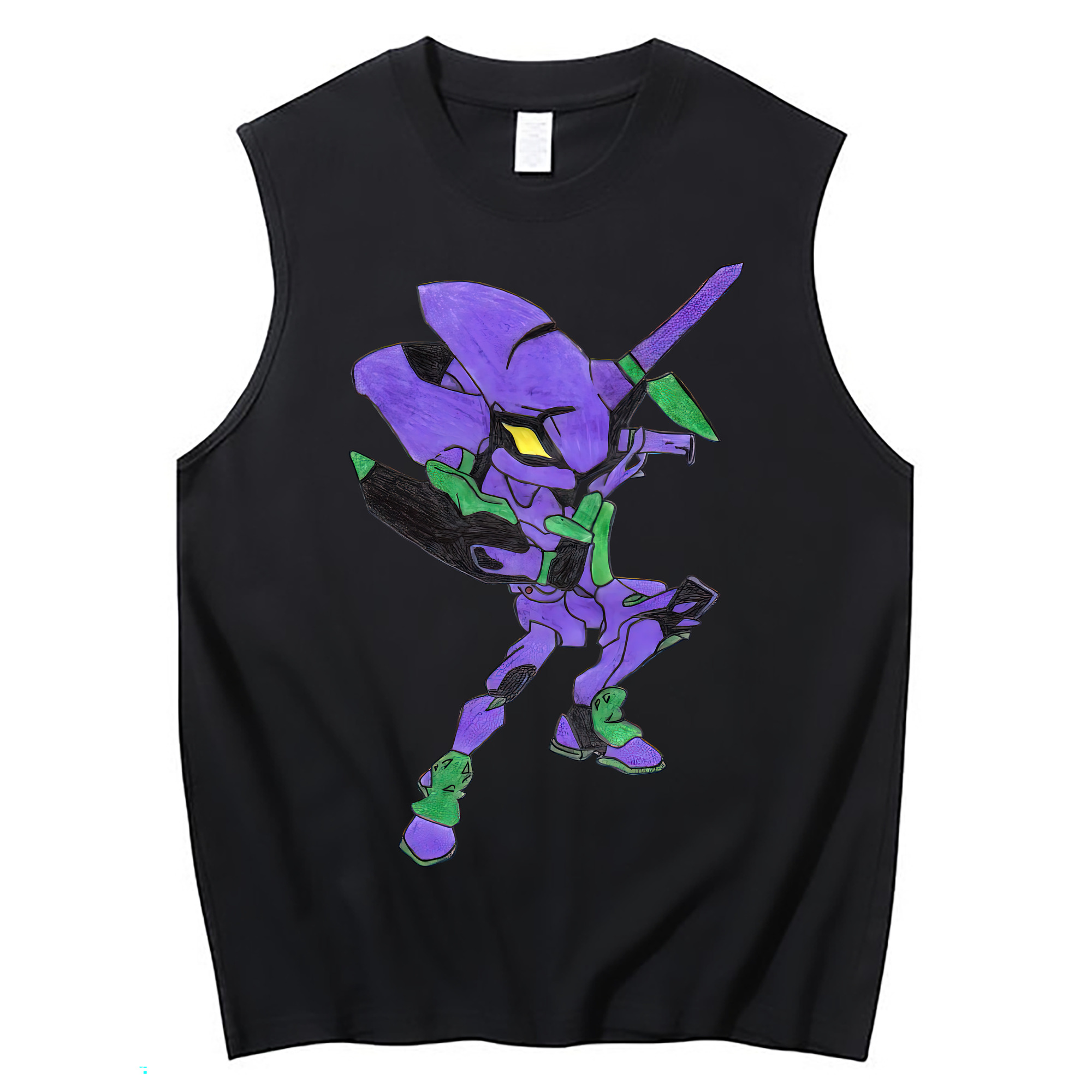 （画像用） EVA 新世紀エヴァンゲリオン コットン100％タンクトップ（フロントプリント）