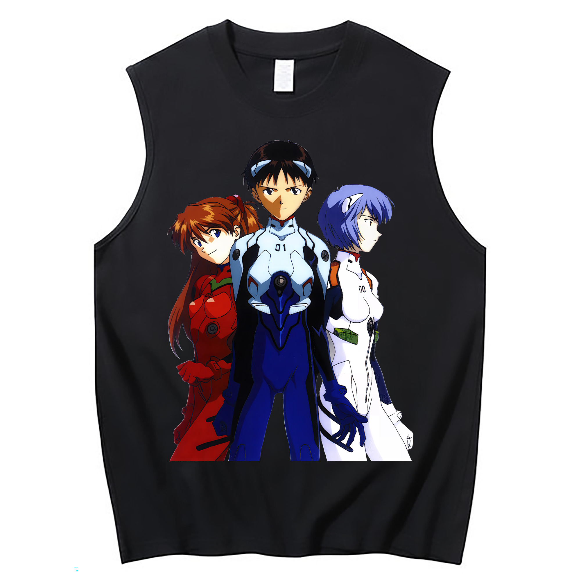 （画像用） EVA 新世紀エヴァンゲリオン コットン100％タンクトップ（フロントプリント）