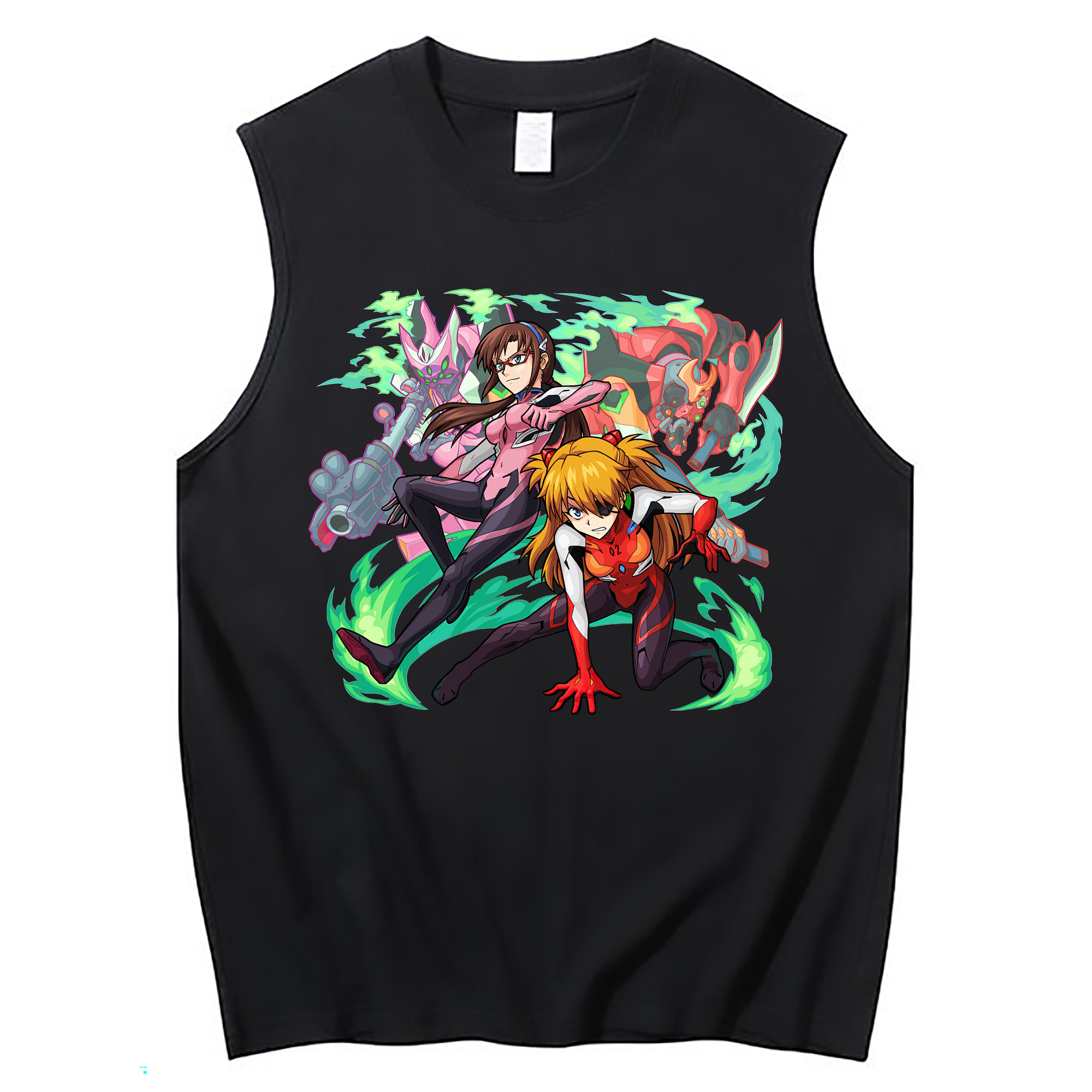 （画像用） EVA 新世紀エヴァンゲリオン コットン100％タンクトップ（フロントプリント）
