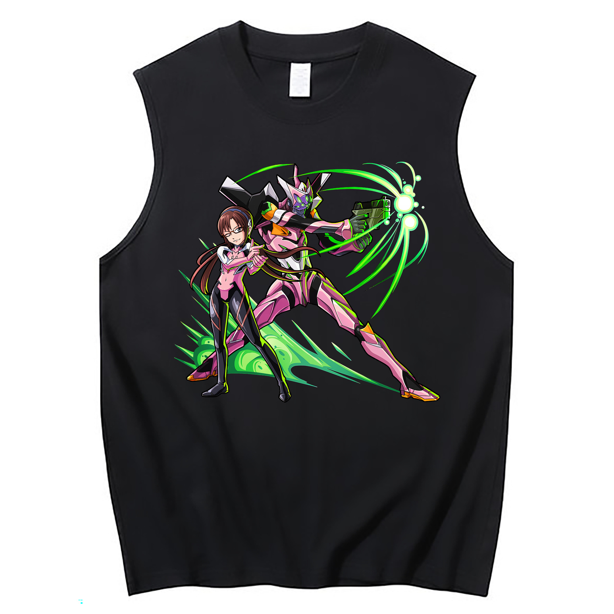 （画像用） EVA 新世紀エヴァンゲリオン コットン100％タンクトップ（フロントプリント）