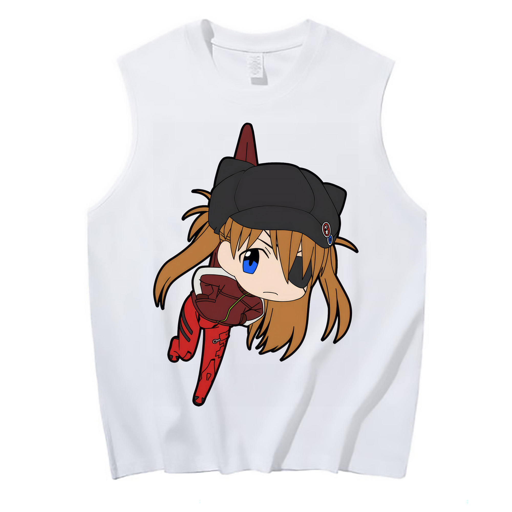 （画像用） EVA 新世紀エヴァンゲリオン コットン100％タンクトップ（フロントプリント）