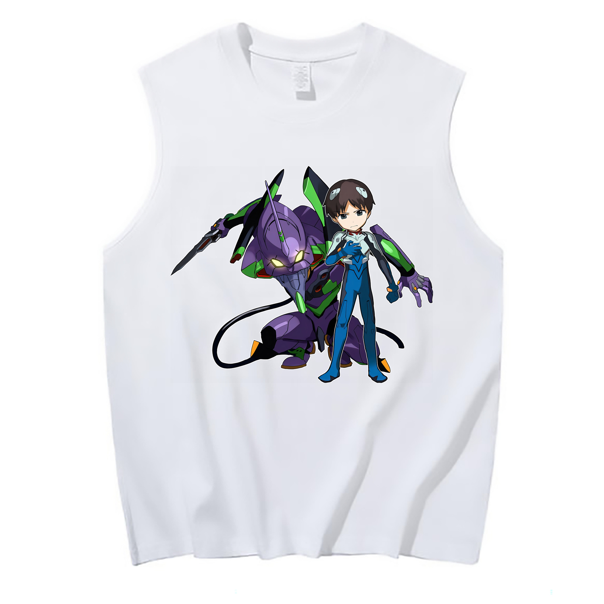 （画像用） EVA 新世紀エヴァンゲリオン コットン100％タンクトップ（フロントプリント）