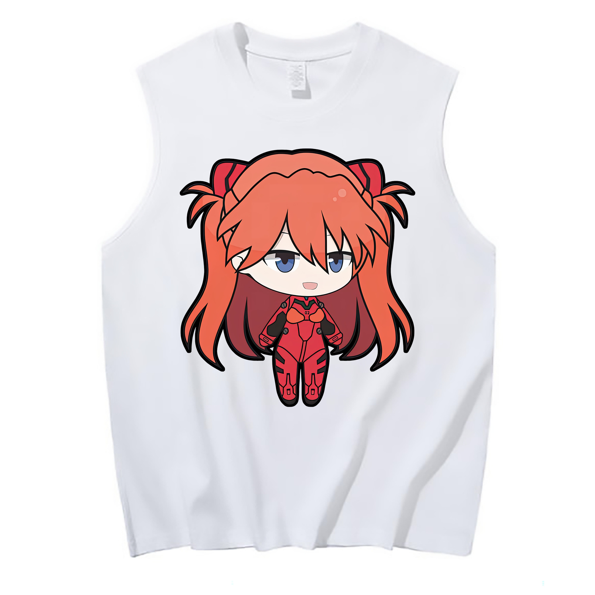 （画像用） EVA 新世紀エヴァンゲリオン コットン100％タンクトップ（フロントプリント）