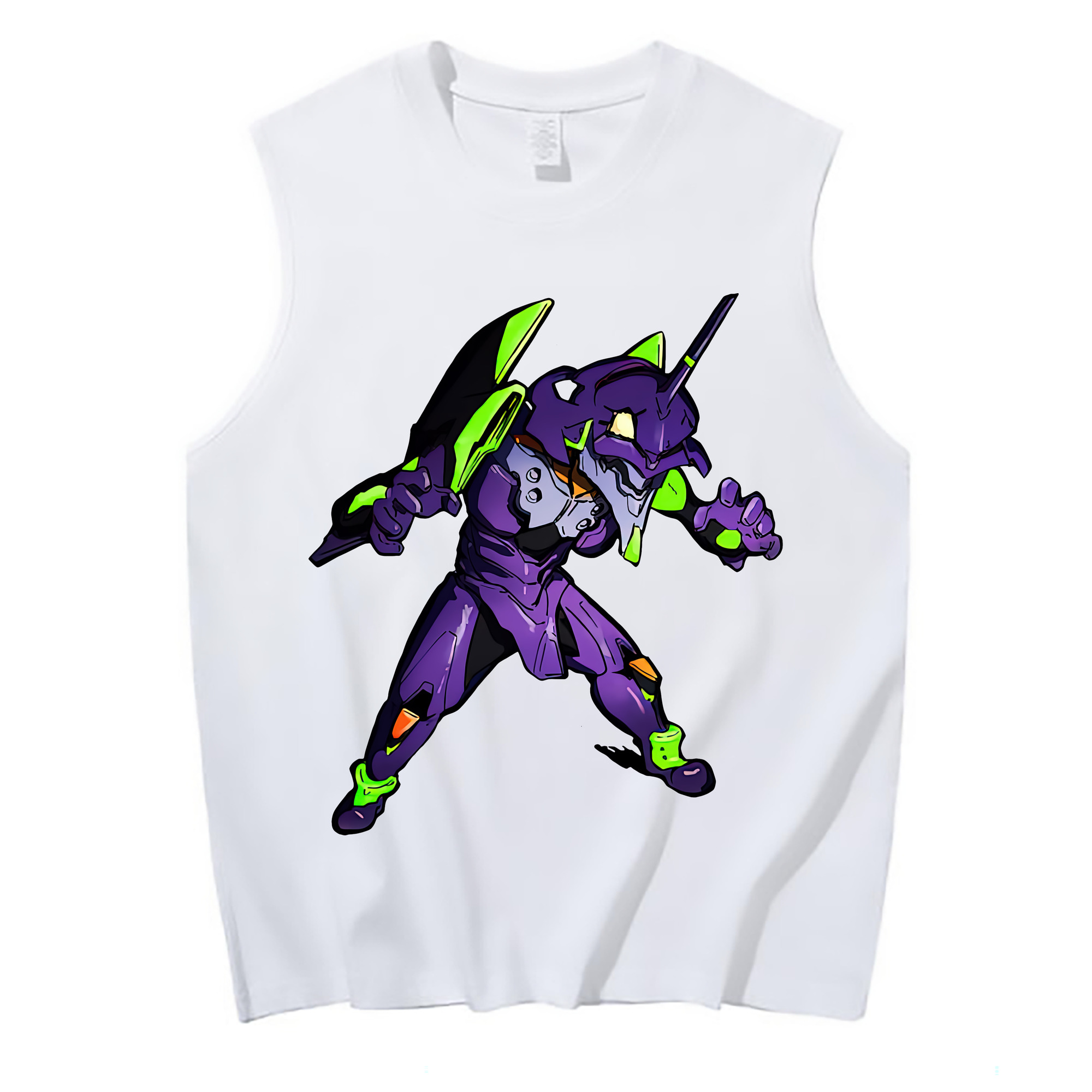 （画像用） EVA 新世紀エヴァンゲリオン コットン100％タンクトップ（フロントプリント）