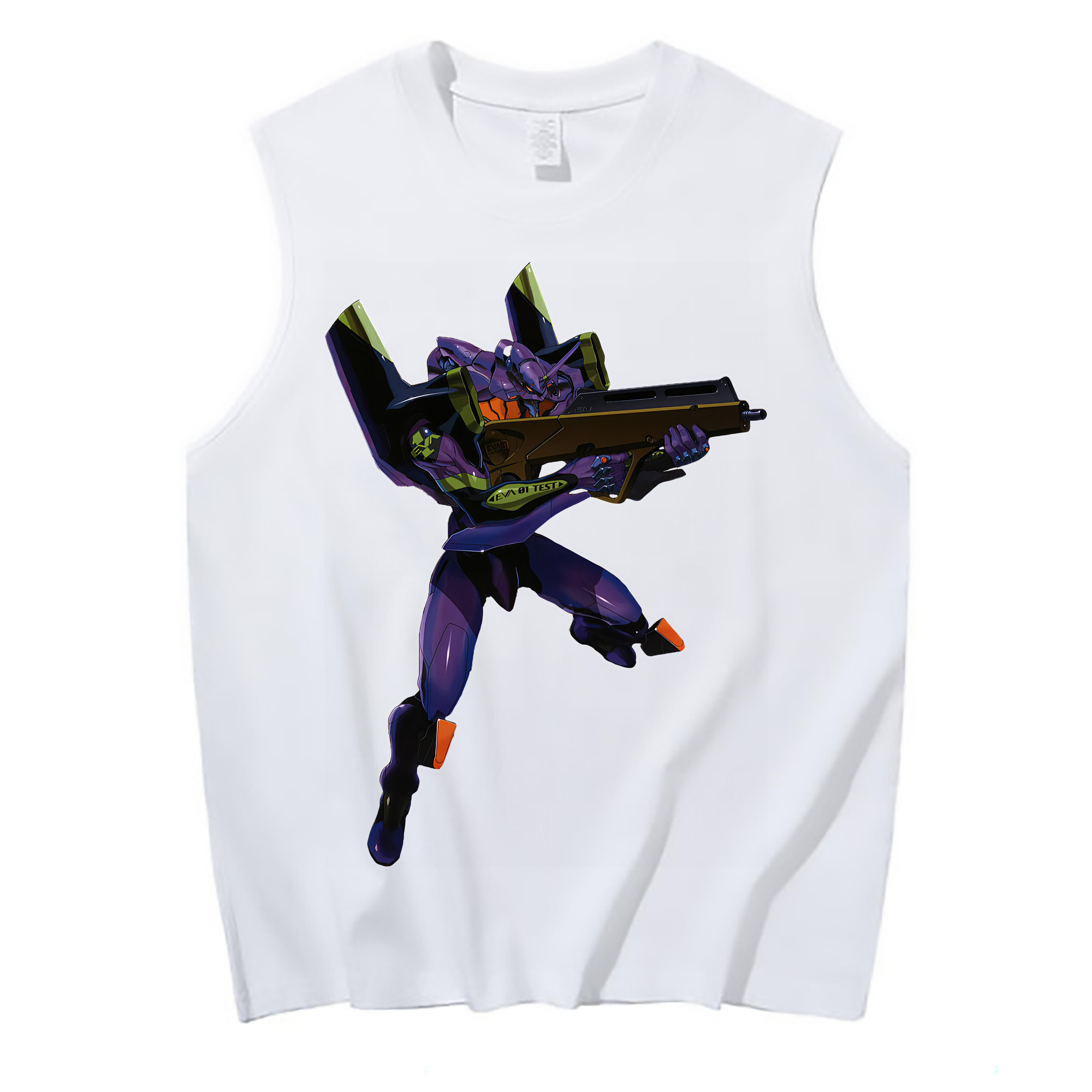 （画像用） EVA 新世紀エヴァンゲリオン コットン100％タンクトップ（フロントプリント）