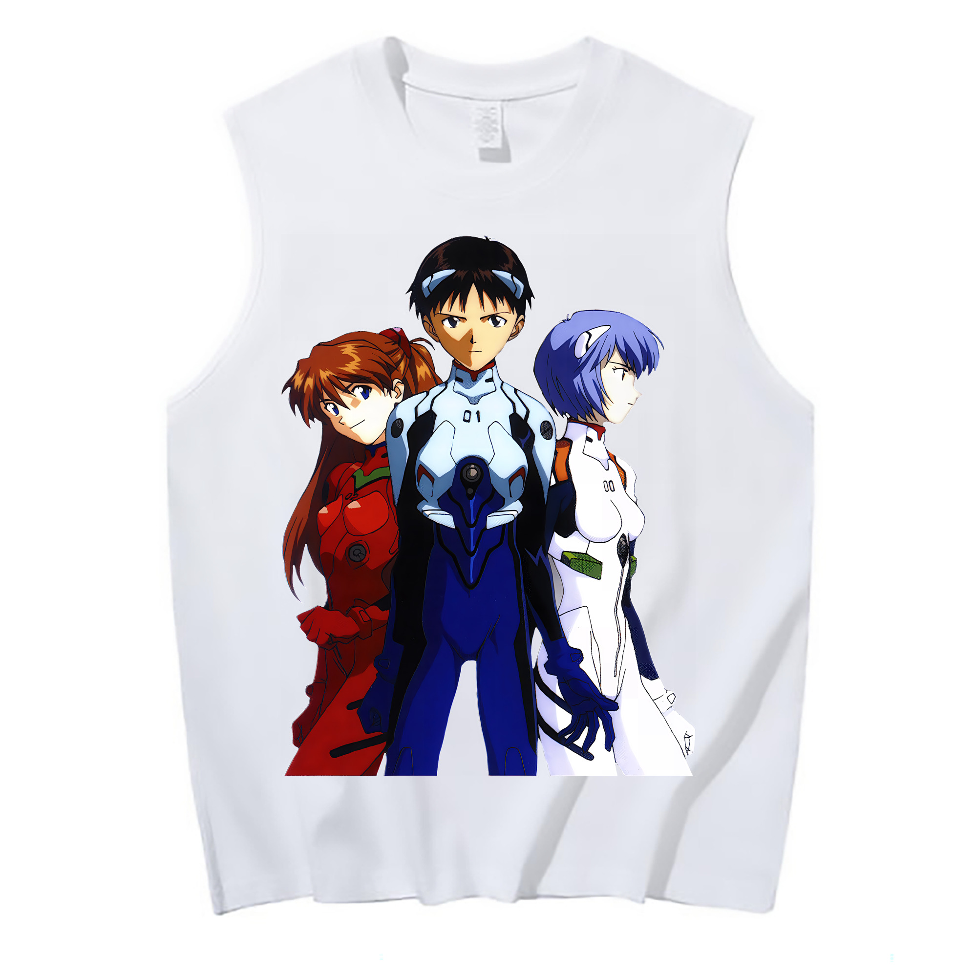 （画像用） EVA 新世紀エヴァンゲリオン コットン100％タンクトップ（フロントプリント）