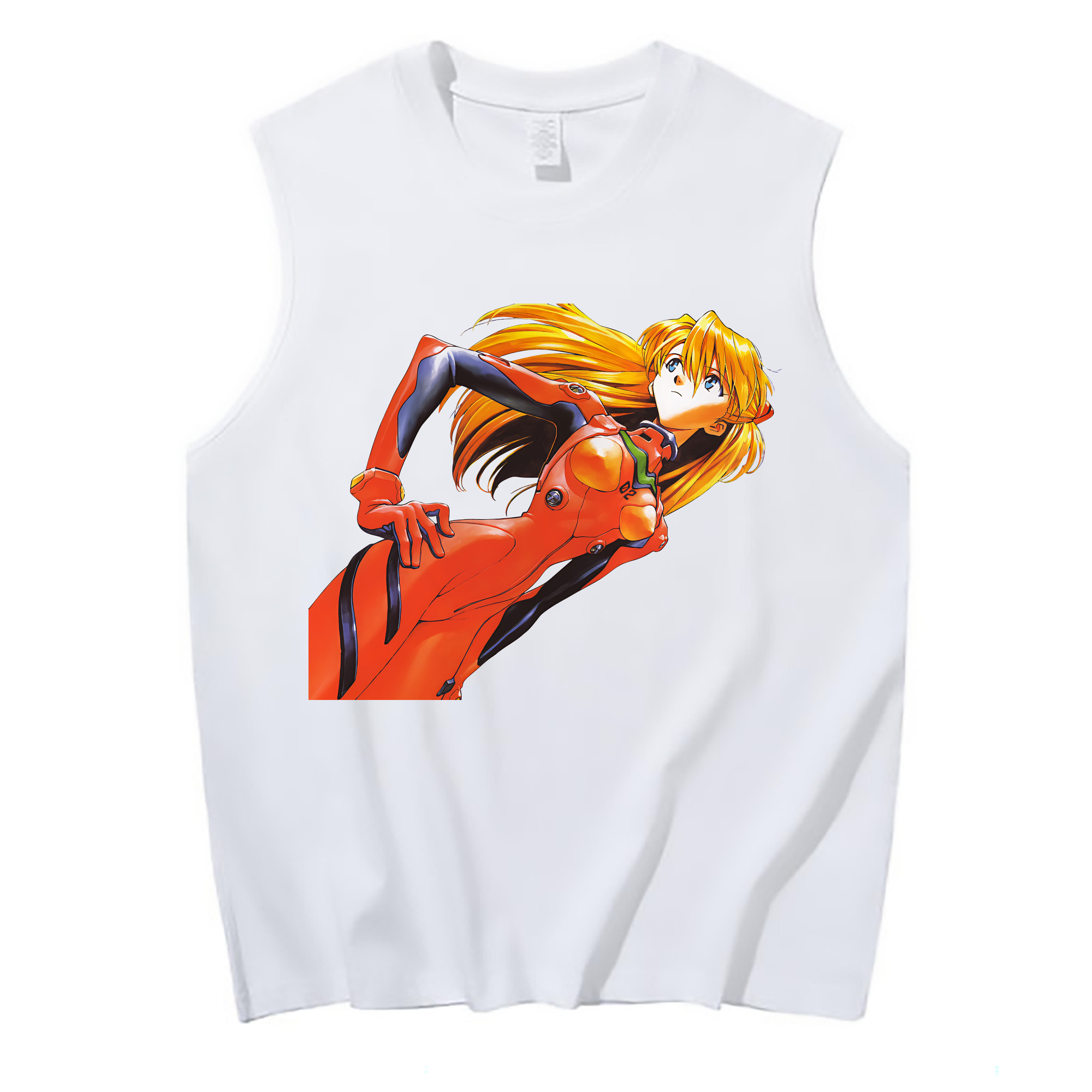 （画像用） EVA 新世紀エヴァンゲリオン コットン100％タンクトップ（フロントプリント）