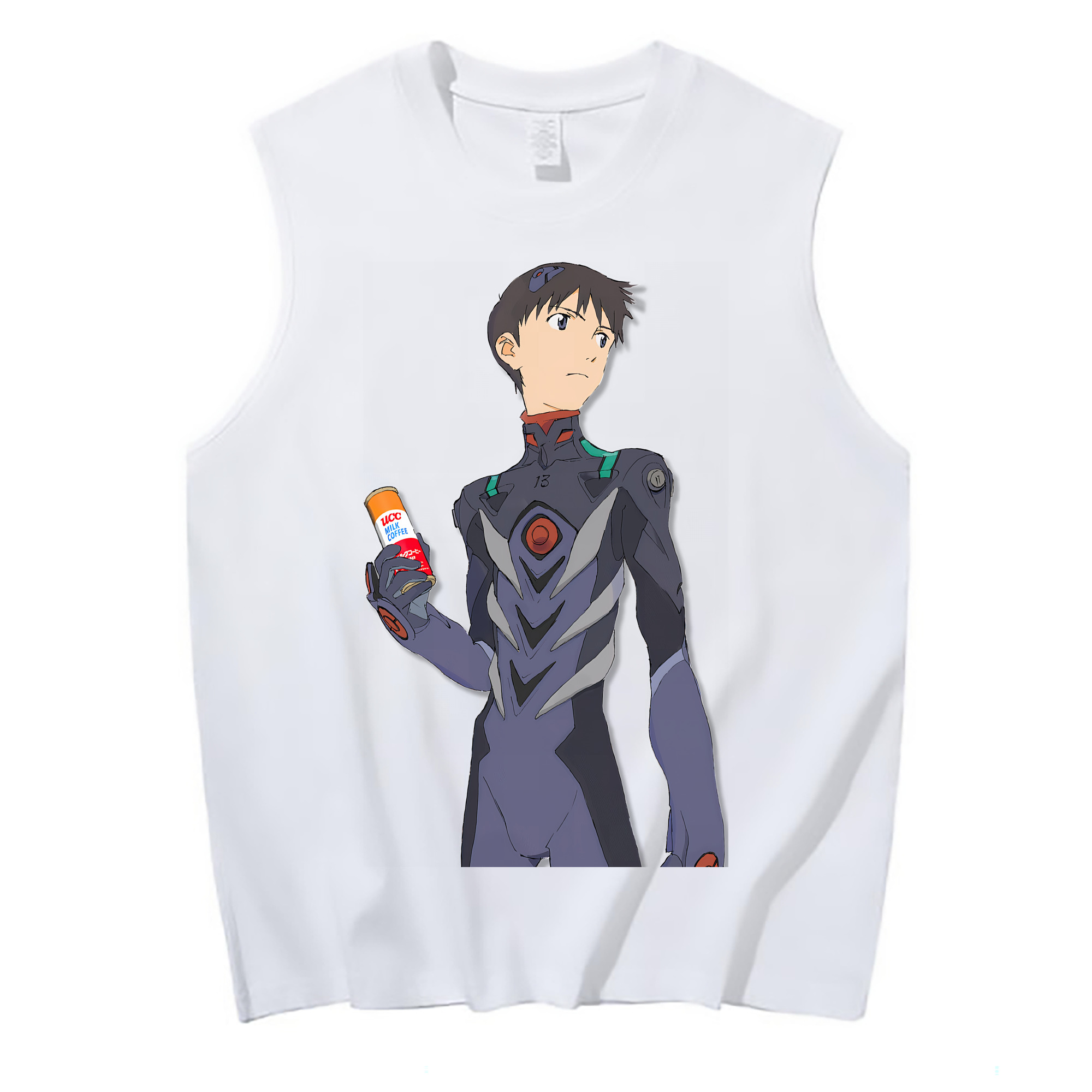 （画像用） EVA 新世紀エヴァンゲリオン コットン100％タンクトップ（フロントプリント）