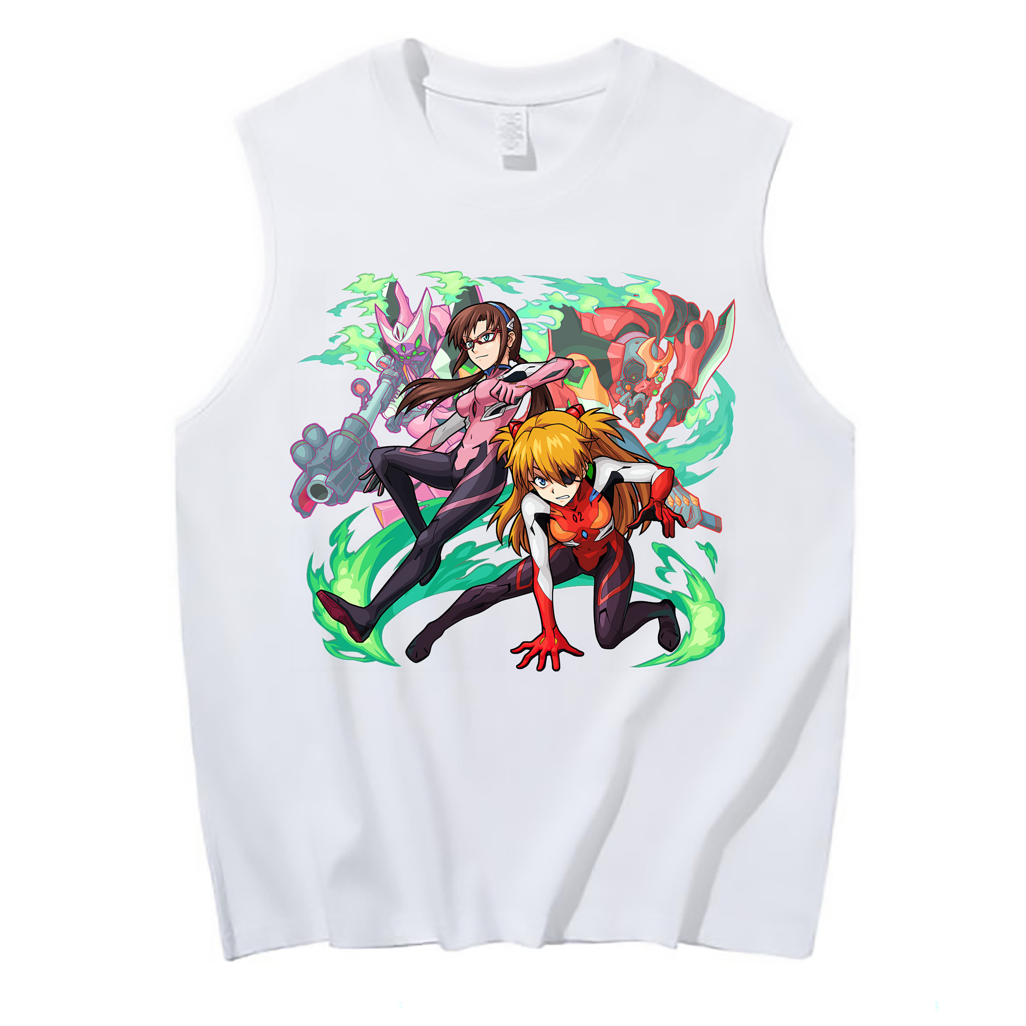 （画像用） EVA 新世紀エヴァンゲリオン コットン100％タンクトップ（フロントプリント）