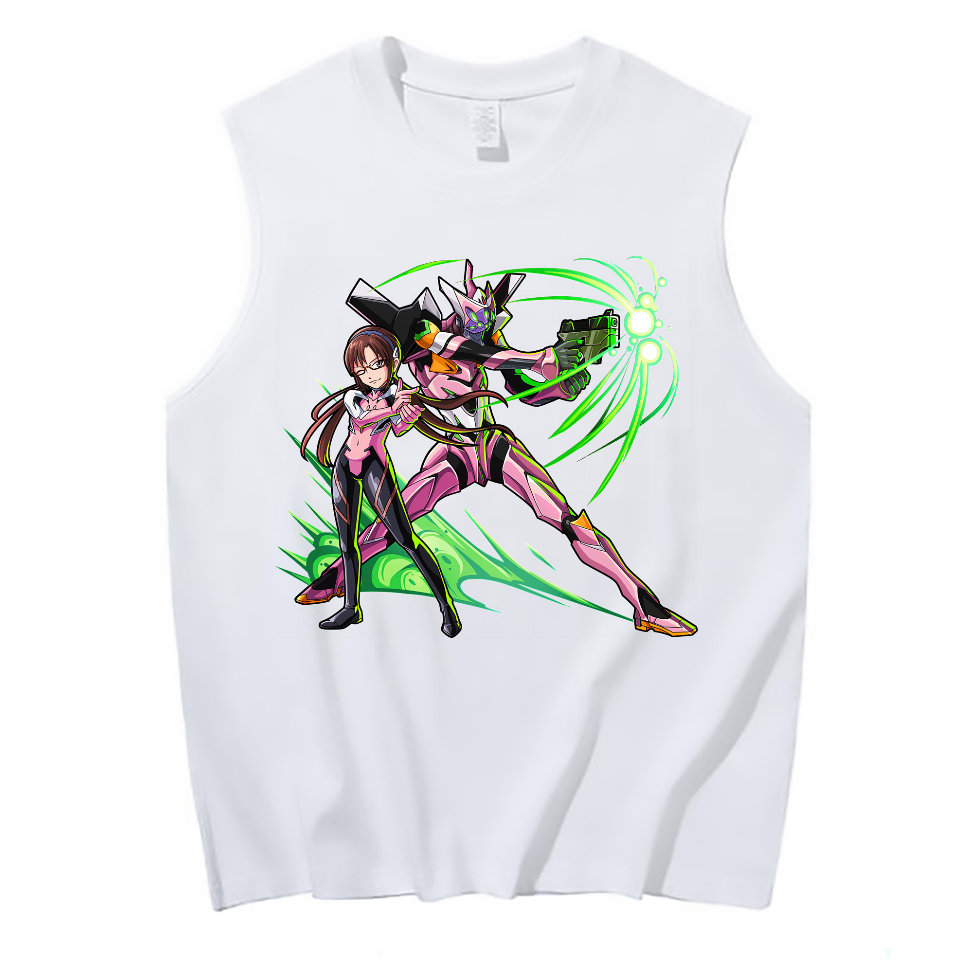 （画像用） EVA 新世紀エヴァンゲリオン コットン100％タンクトップ（フロントプリント）