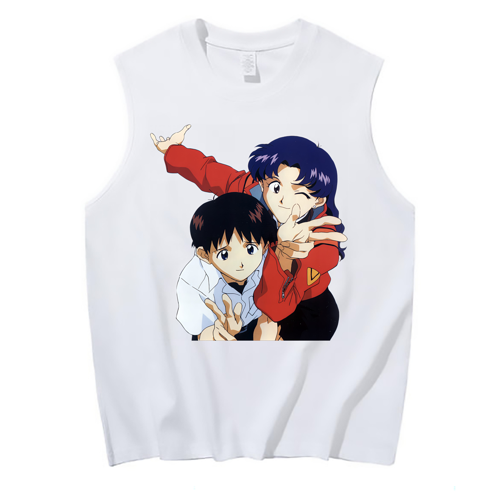 （画像用） EVA 新世紀エヴァンゲリオン コットン100％タンクトップ（フロントプリント）