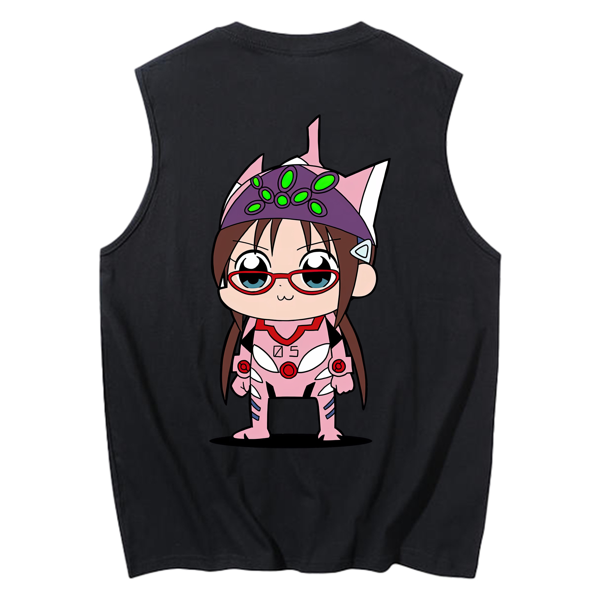 （画像用） EVA 新世紀エヴァンゲリオン コットン100％タンクトップ（背面プリント）
