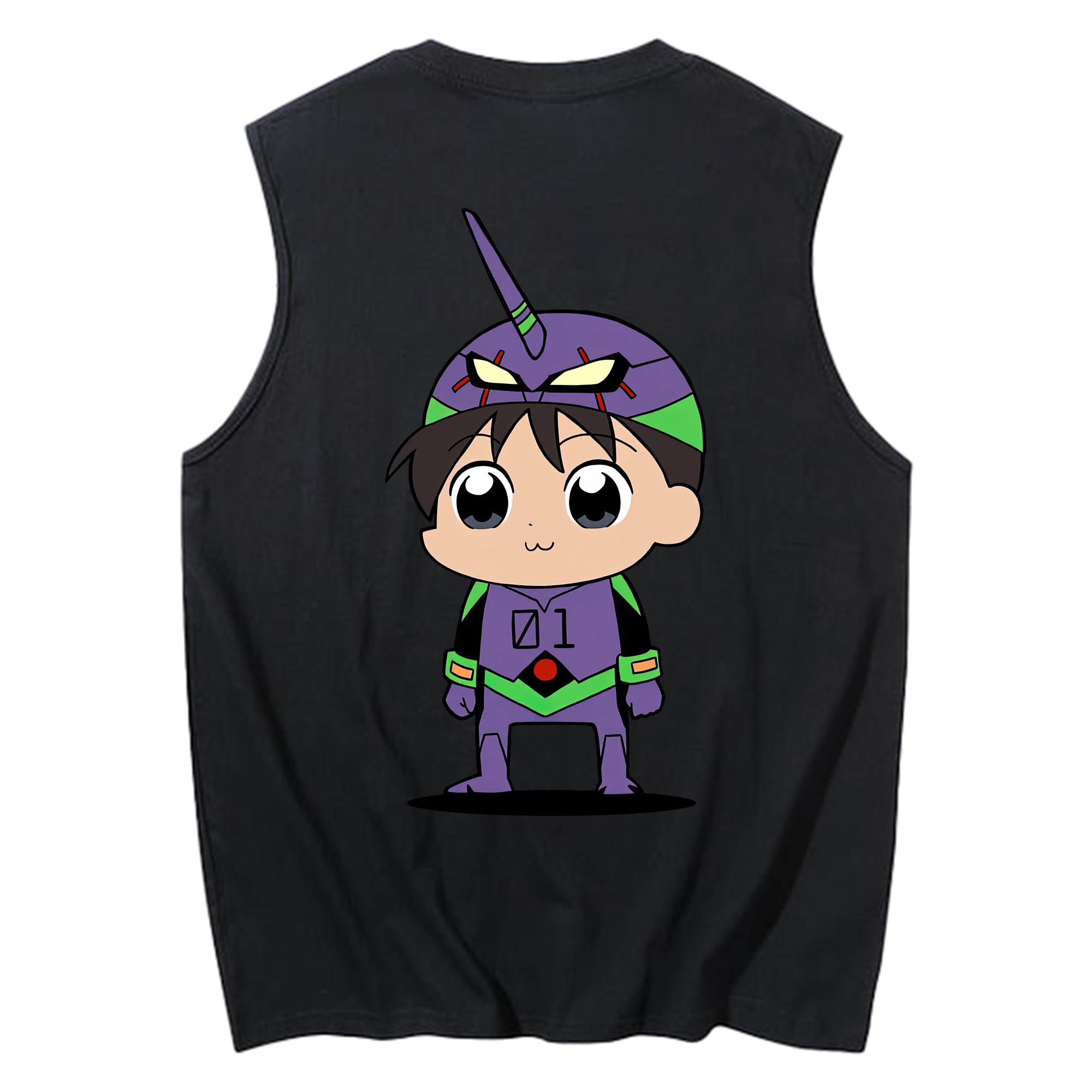 （画像用） EVA 新世紀エヴァンゲリオン コットン100％タンクトップ（背面プリント）