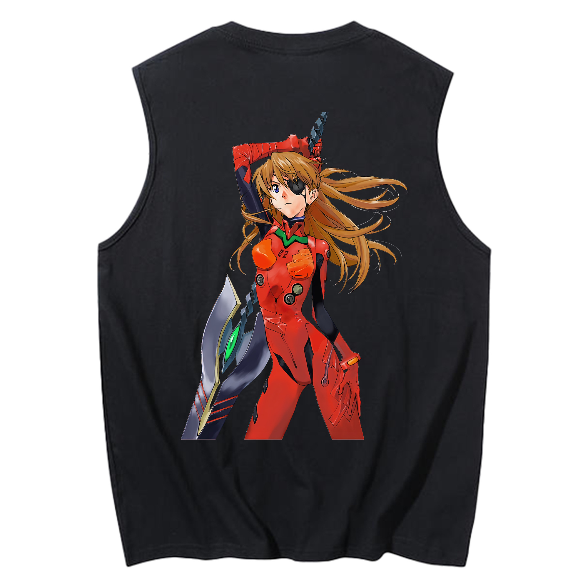 （画像用） EVA 新世紀エヴァンゲリオン コットン100％タンクトップ（背面プリント）