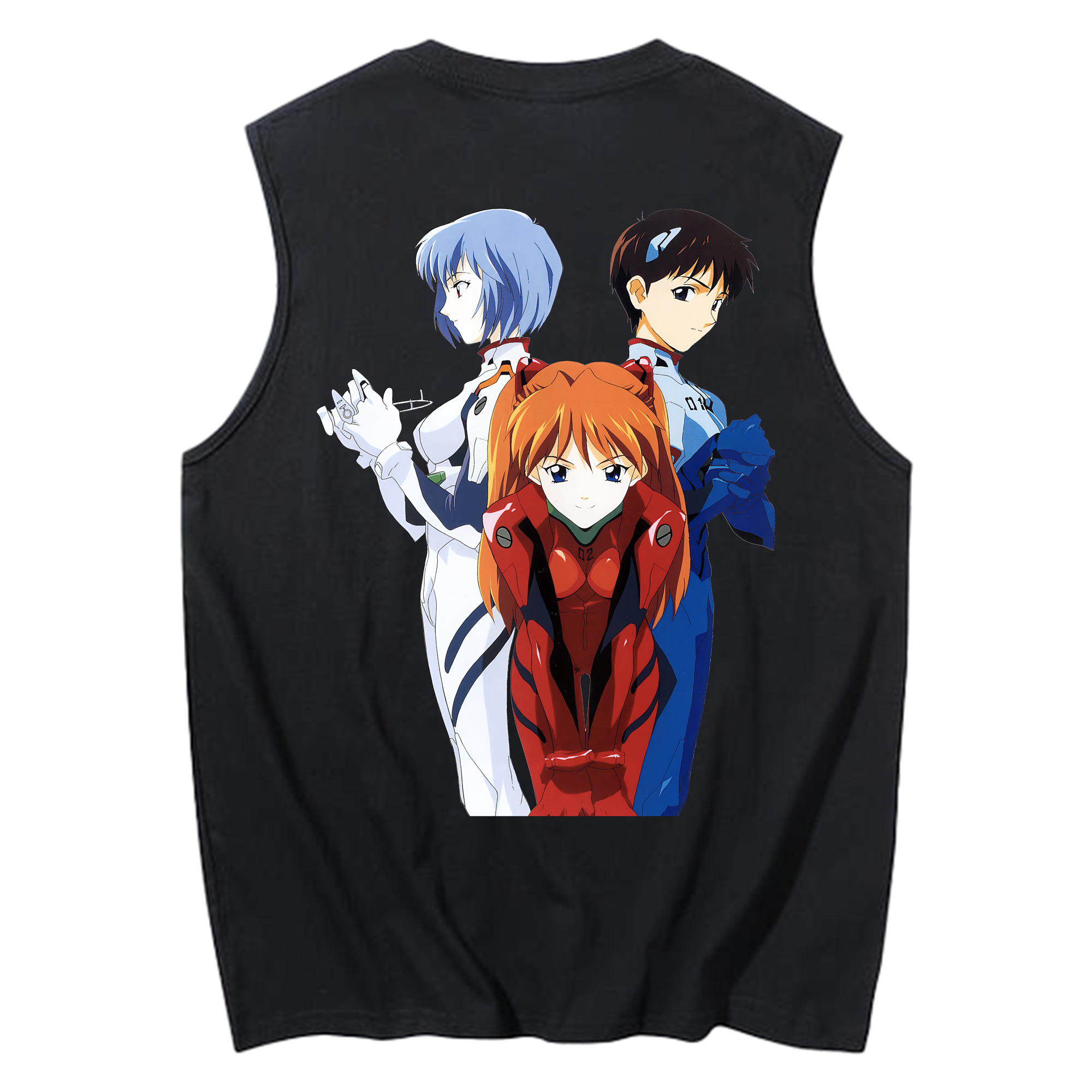 （画像用） EVA 新世紀エヴァンゲリオン コットン100％タンクトップ（背面プリント）