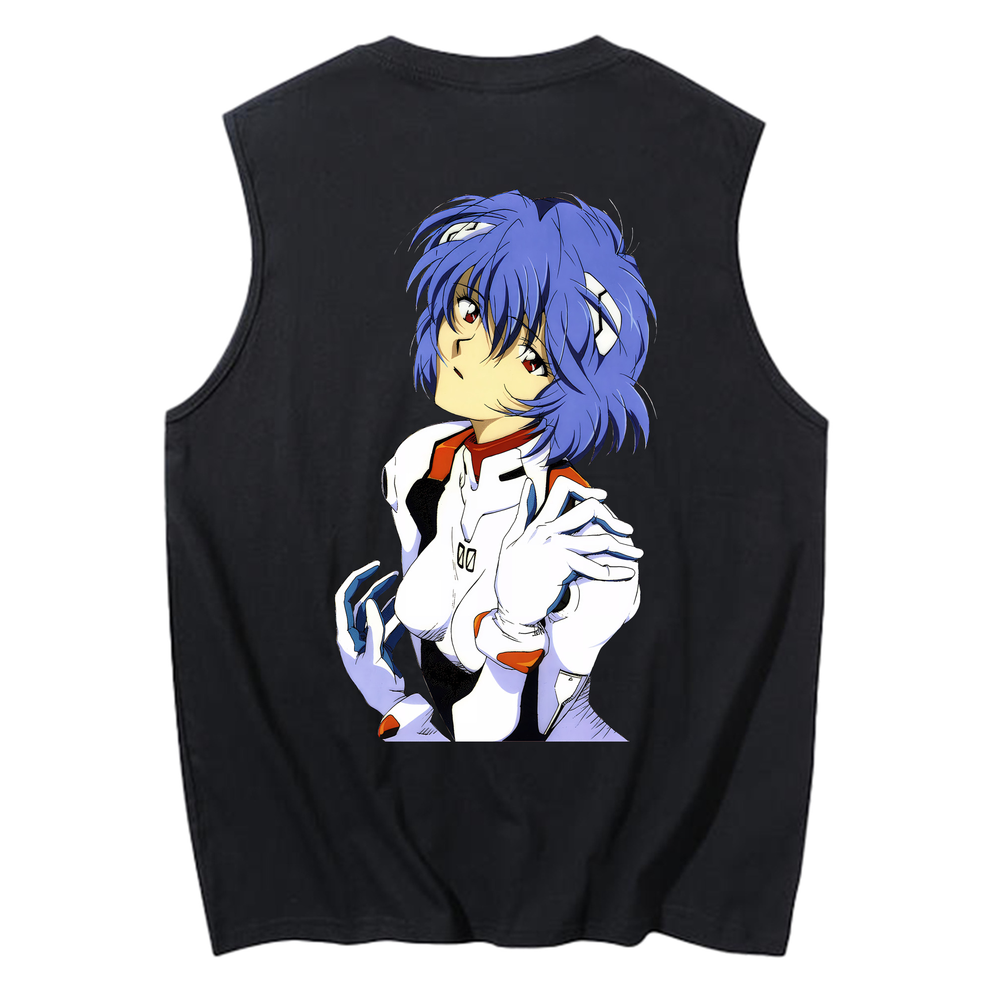 （画像用） EVA 新世紀エヴァンゲリオン コットン100％タンクトップ（背面プリント）