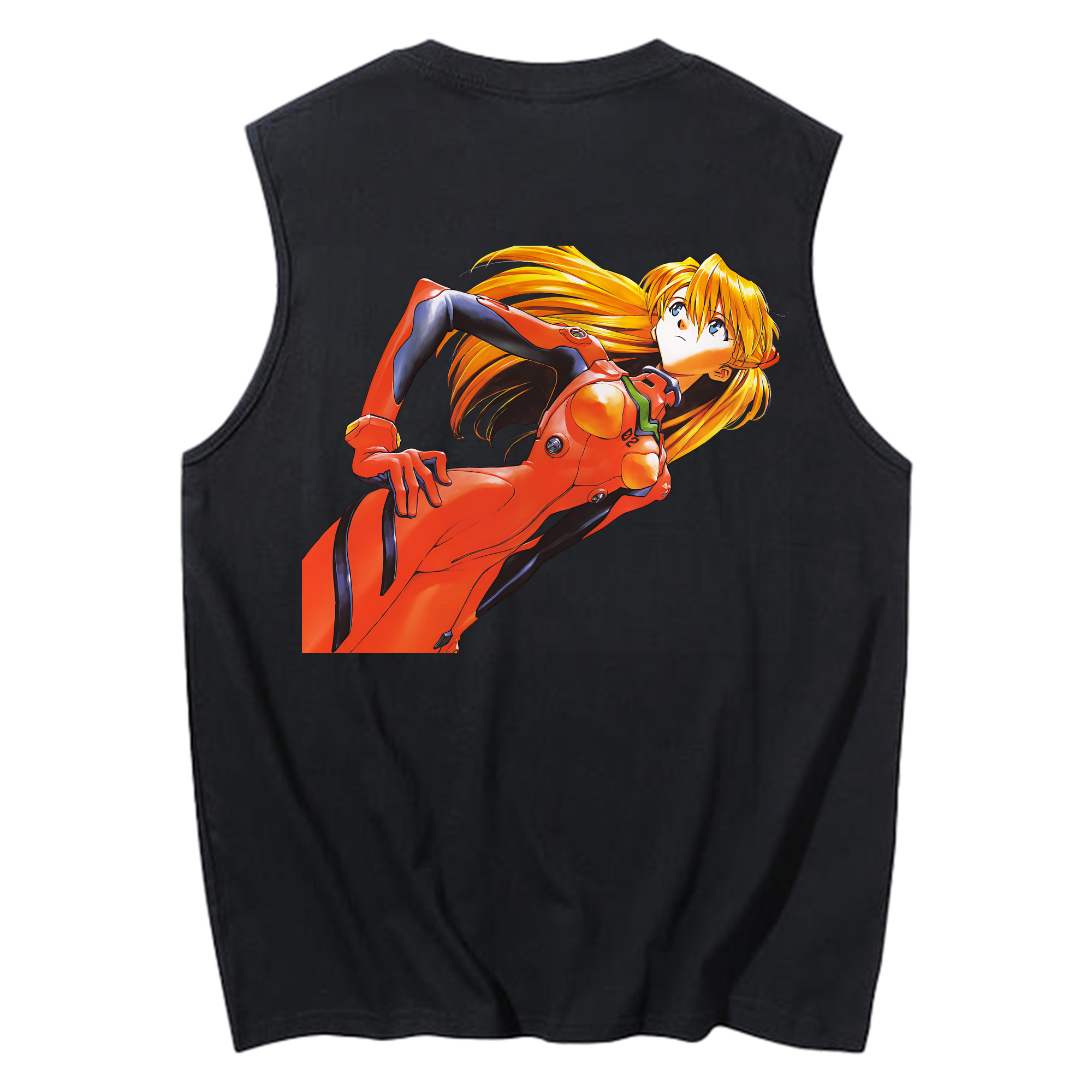 （画像用） EVA 新世紀エヴァンゲリオン コットン100％タンクトップ（背面プリント）