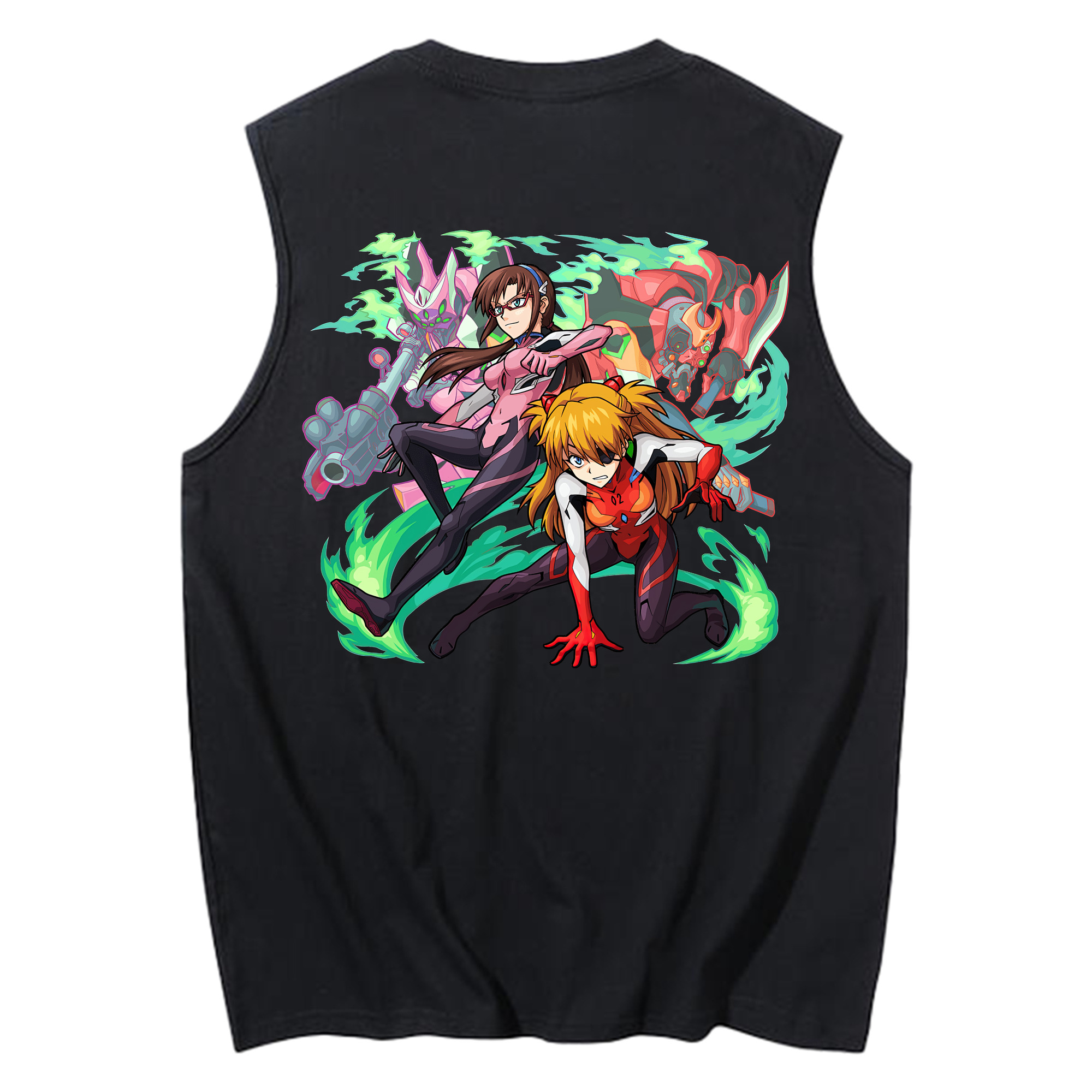 （画像用） EVA 新世紀エヴァンゲリオン コットン100％タンクトップ（背面プリント）