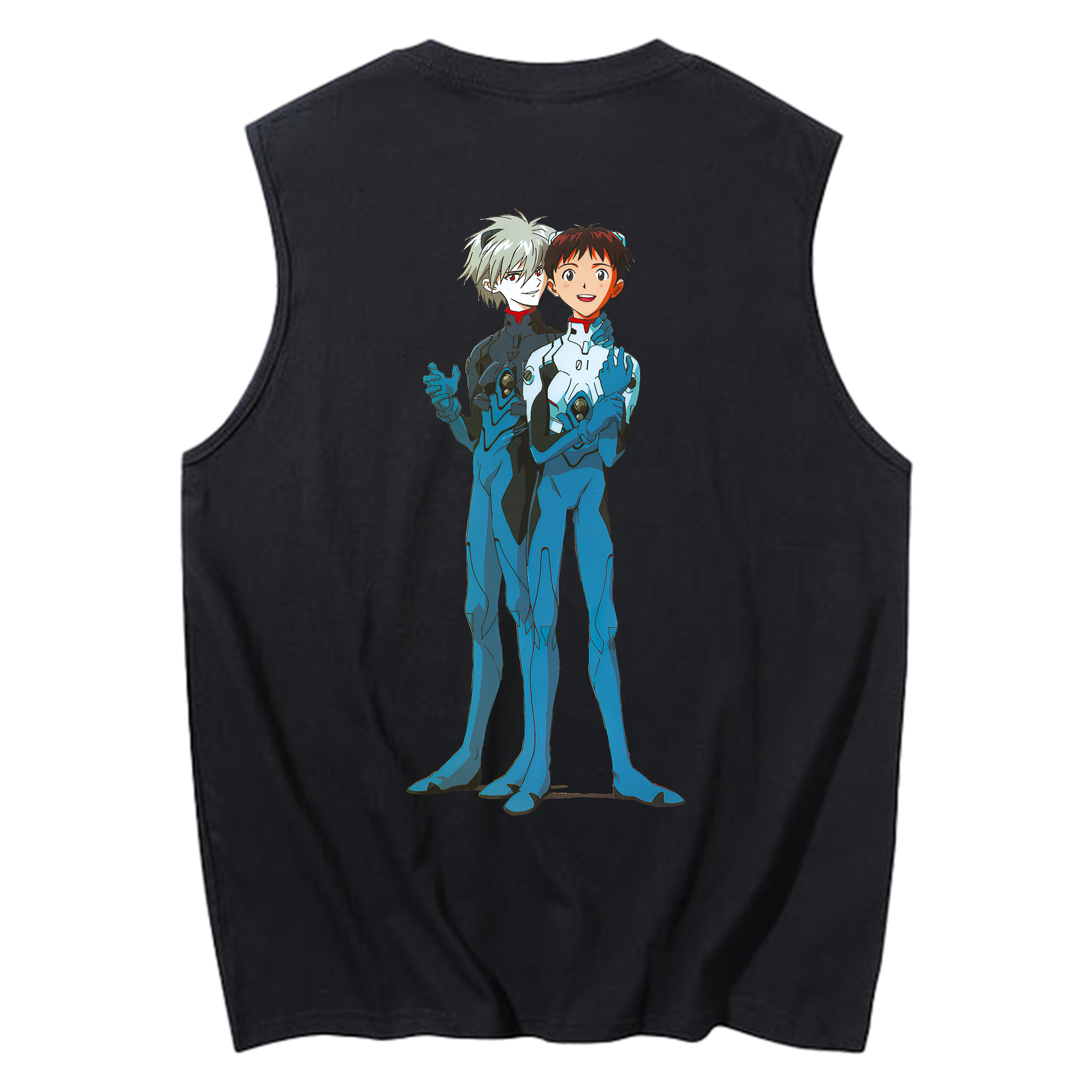 （画像用） EVA 新世紀エヴァンゲリオン コットン100％タンクトップ（背面プリント）
