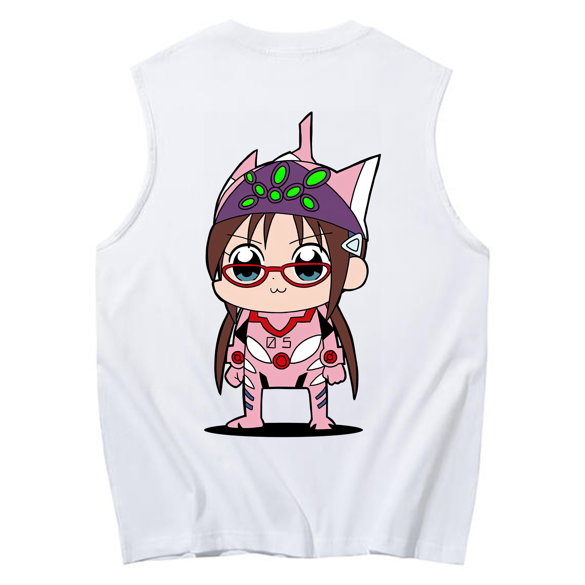 （画像用） EVA 新世紀エヴァンゲリオン コットン100％タンクトップ（背面プリント）