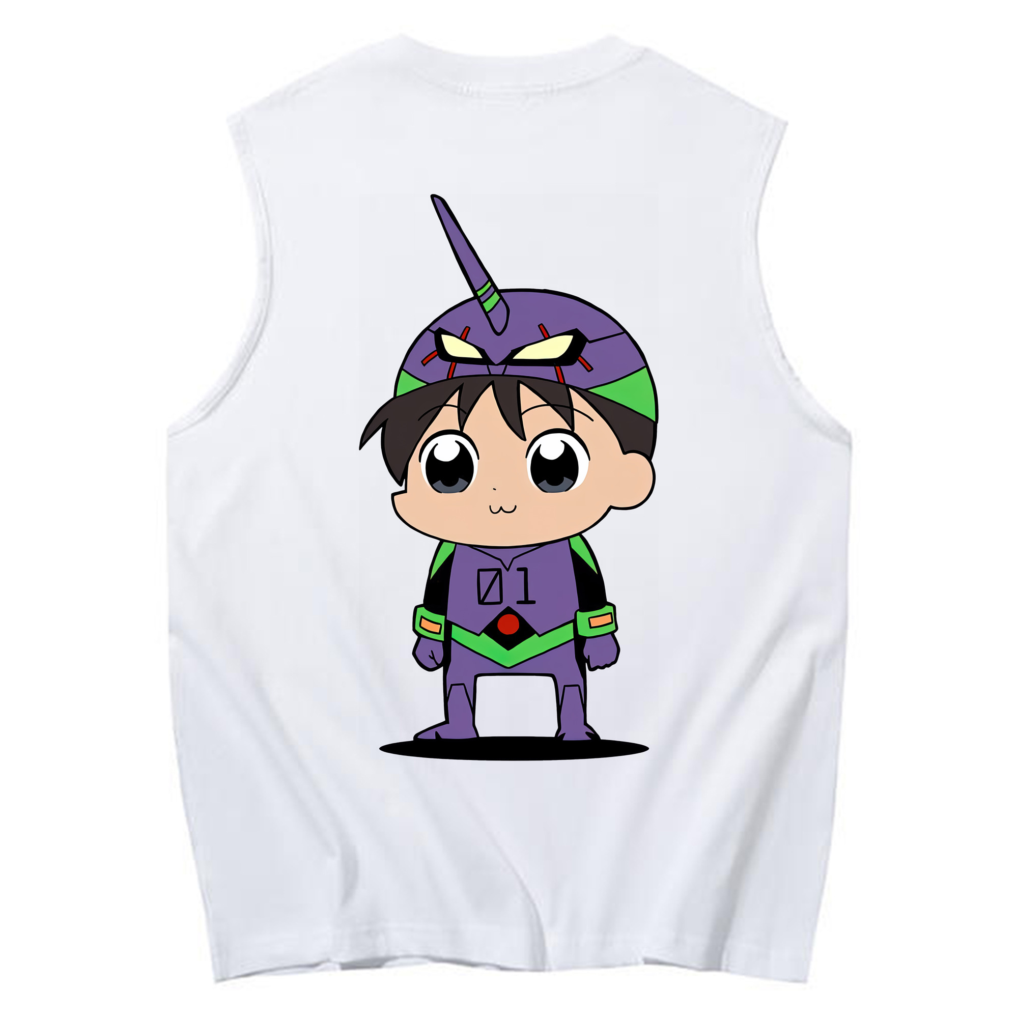 （画像用） EVA 新世紀エヴァンゲリオン コットン100％タンクトップ（背面プリント）