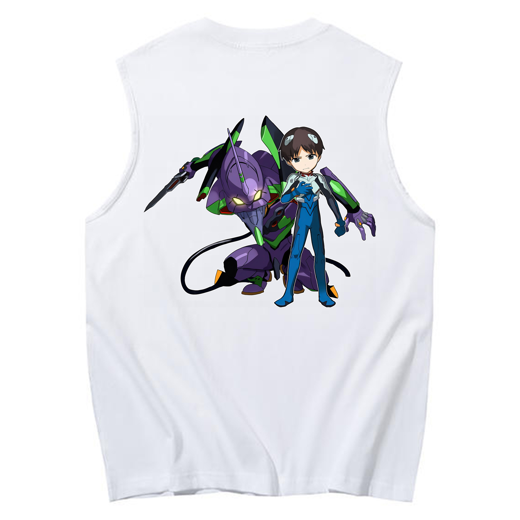 （画像用） EVA 新世紀エヴァンゲリオン コットン100％タンクトップ（背面プリント）