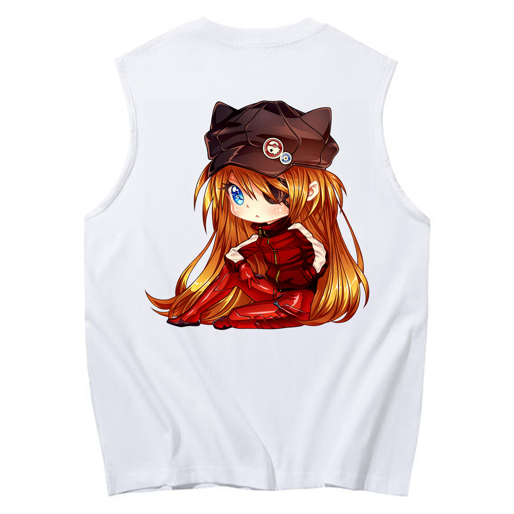 （画像用） EVA 新世紀エヴァンゲリオン コットン100％タンクトップ（背面プリント）