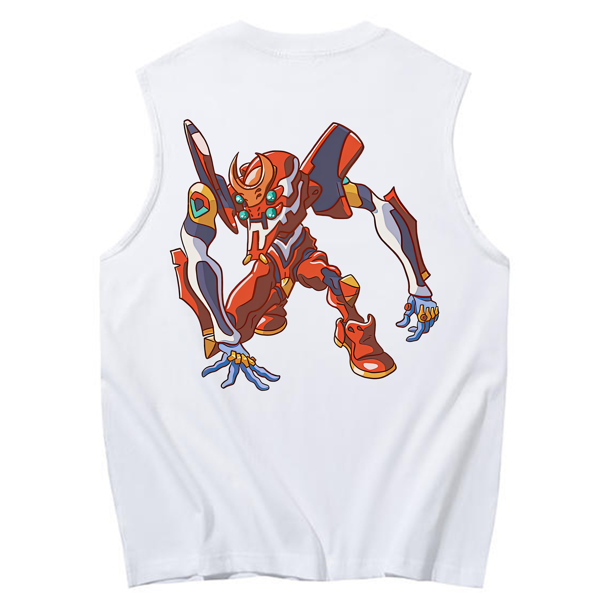 （画像用） EVA 新世紀エヴァンゲリオン コットン100％タンクトップ（背面プリント）