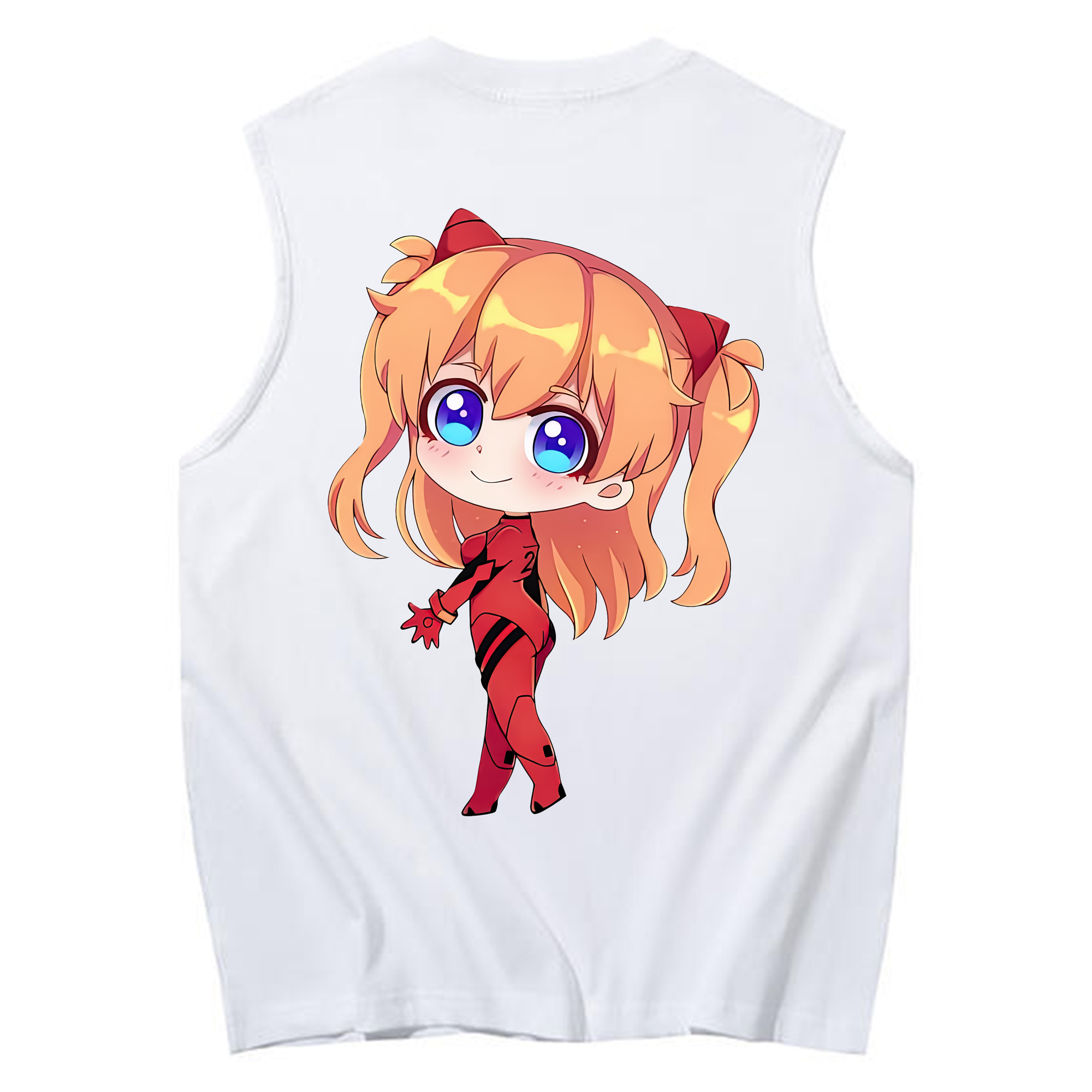 （画像用） EVA 新世紀エヴァンゲリオン コットン100％タンクトップ（背面プリント）