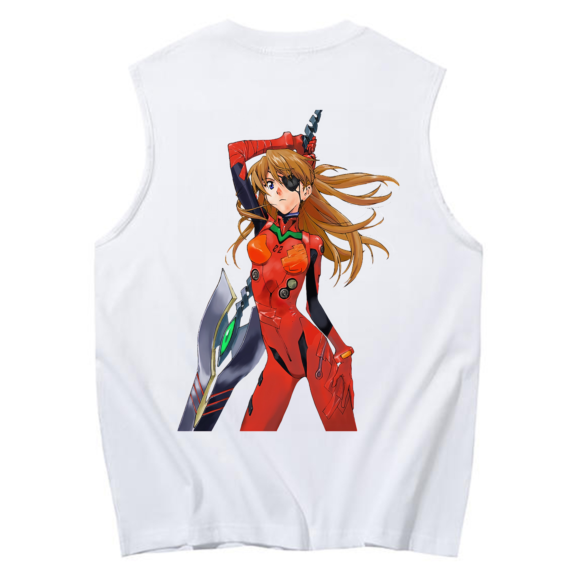 （画像用） EVA 新世紀エヴァンゲリオン コットン100％タンクトップ（背面プリント）